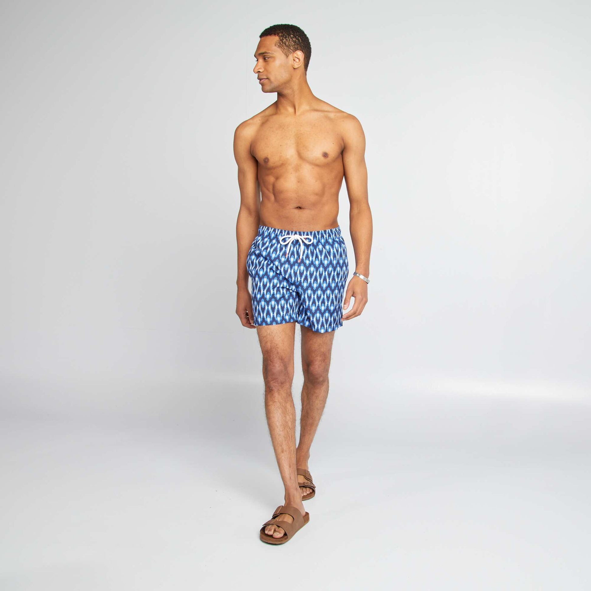 Short de plage en microfibre BLEU