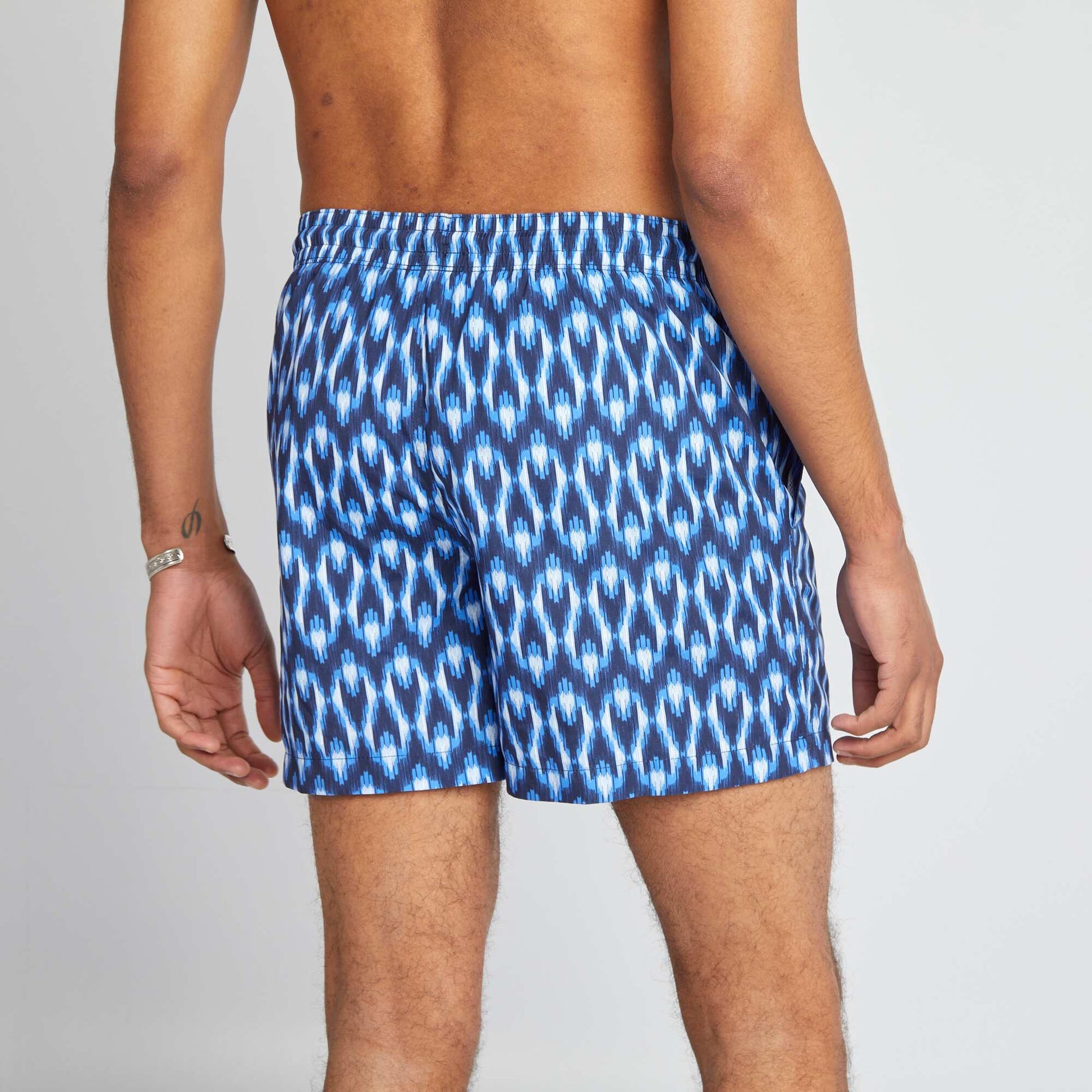 Short de plage en microfibre BLEU