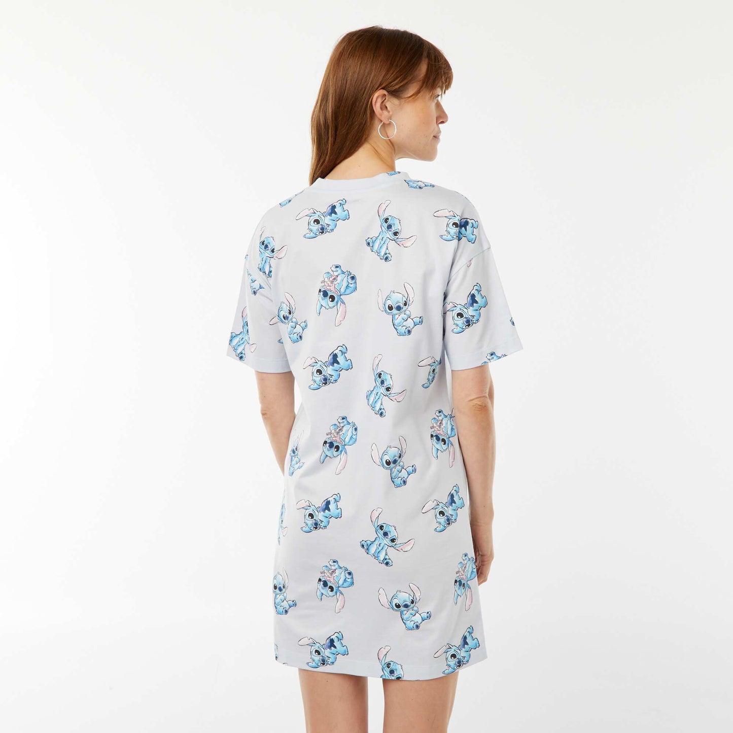 Chemise de nuit imprimée 'Stitch' BLEU