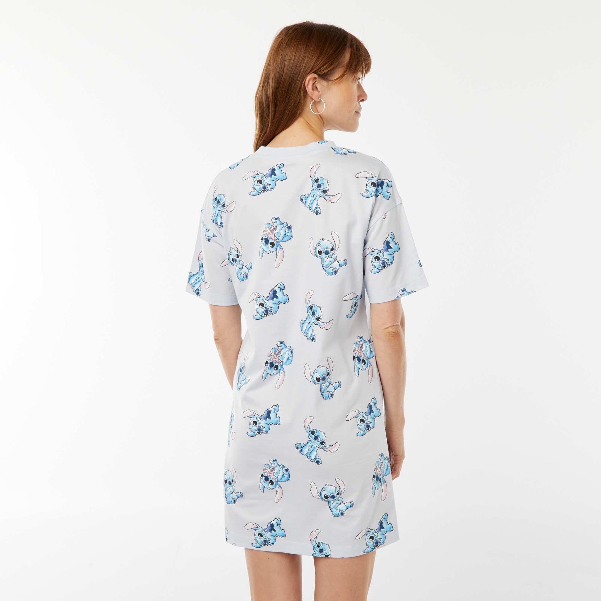 Chemise de nuit imprimée 'Stitch' BLEU