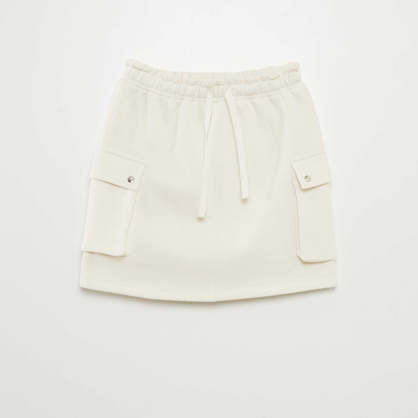 Jupe multipoche en molleton BEIGE