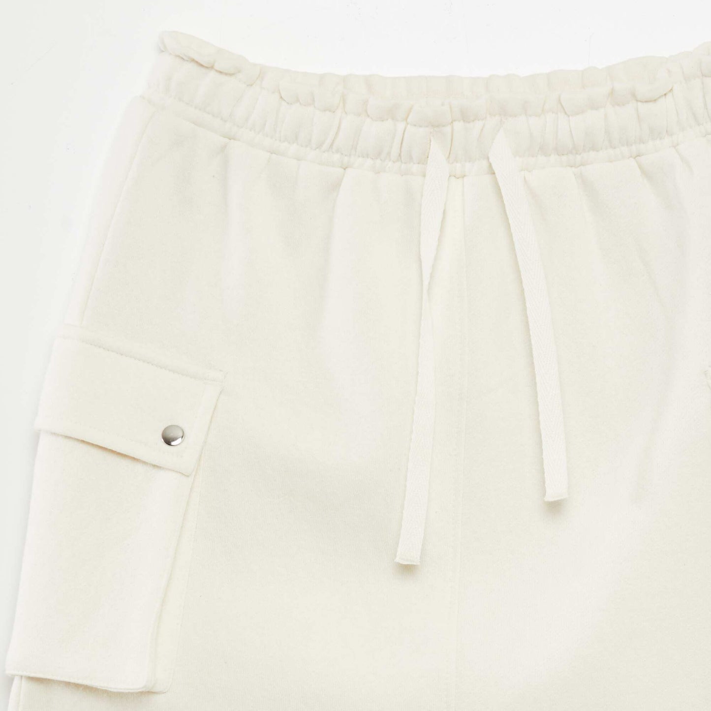 Jupe multipoche en molleton BEIGE