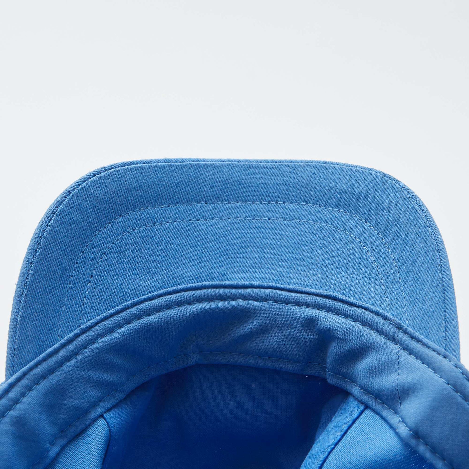 Casquette avec patch message 'Stay sunny' BLEU