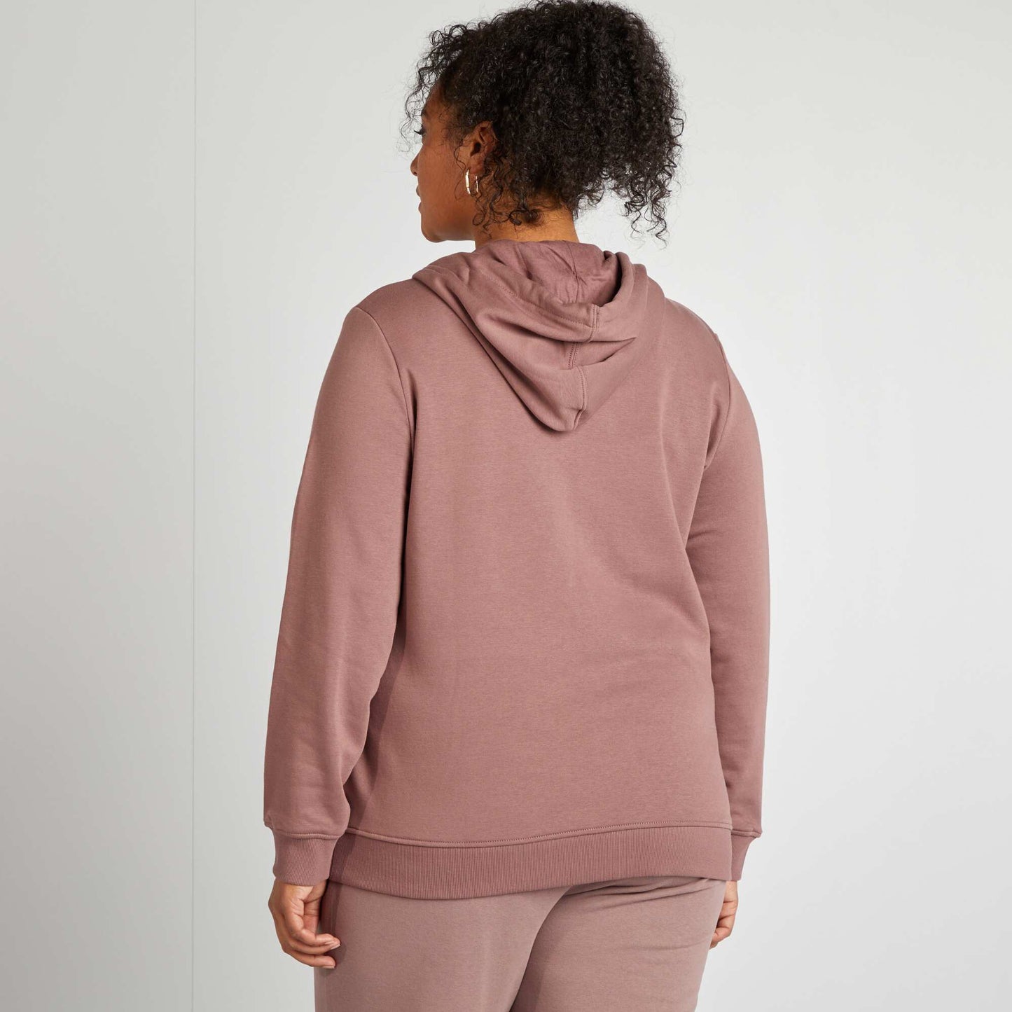 Sweat zippé à capuche VIOLET