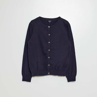 Gilet en maille unie BLEU