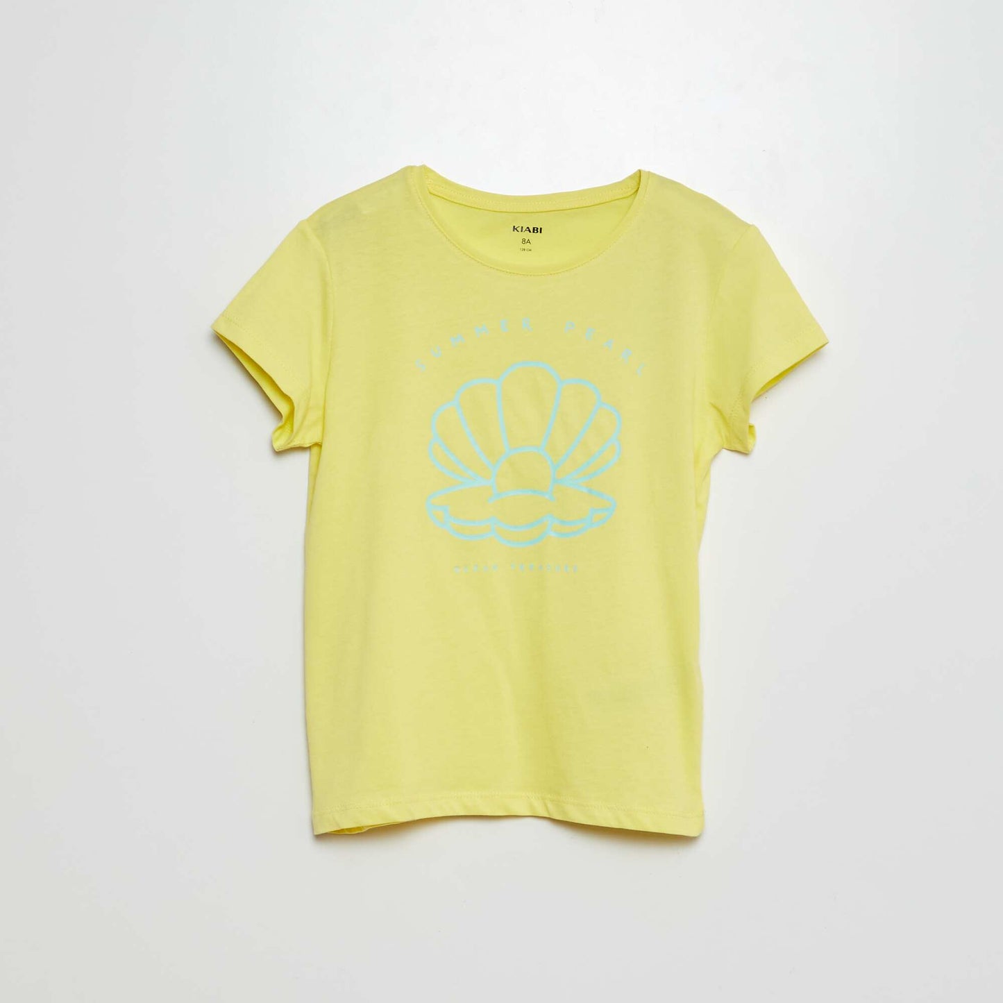 T-shirt en maille jersey imprimé JAUNE