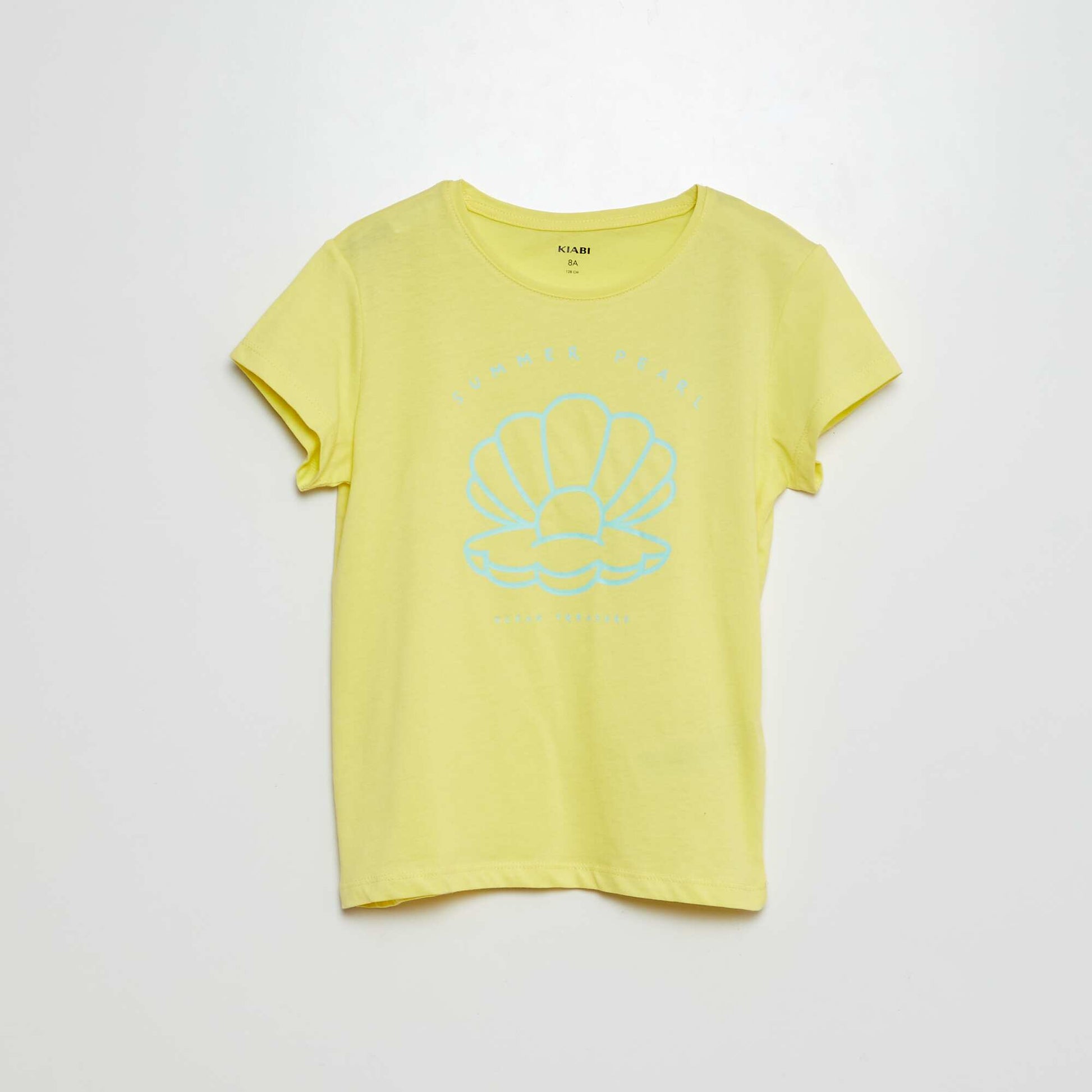 T-shirt en maille jersey imprimé JAUNE