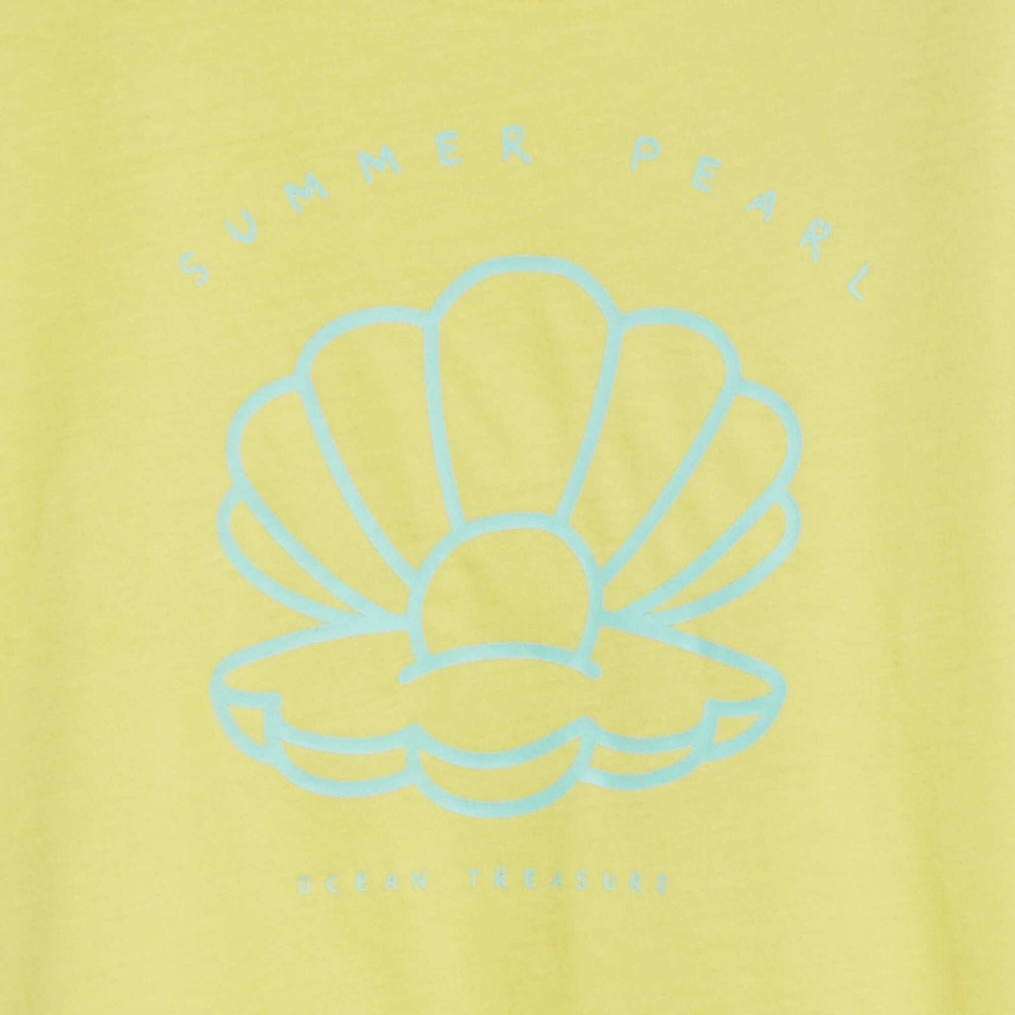 T-shirt en maille jersey imprimé JAUNE
