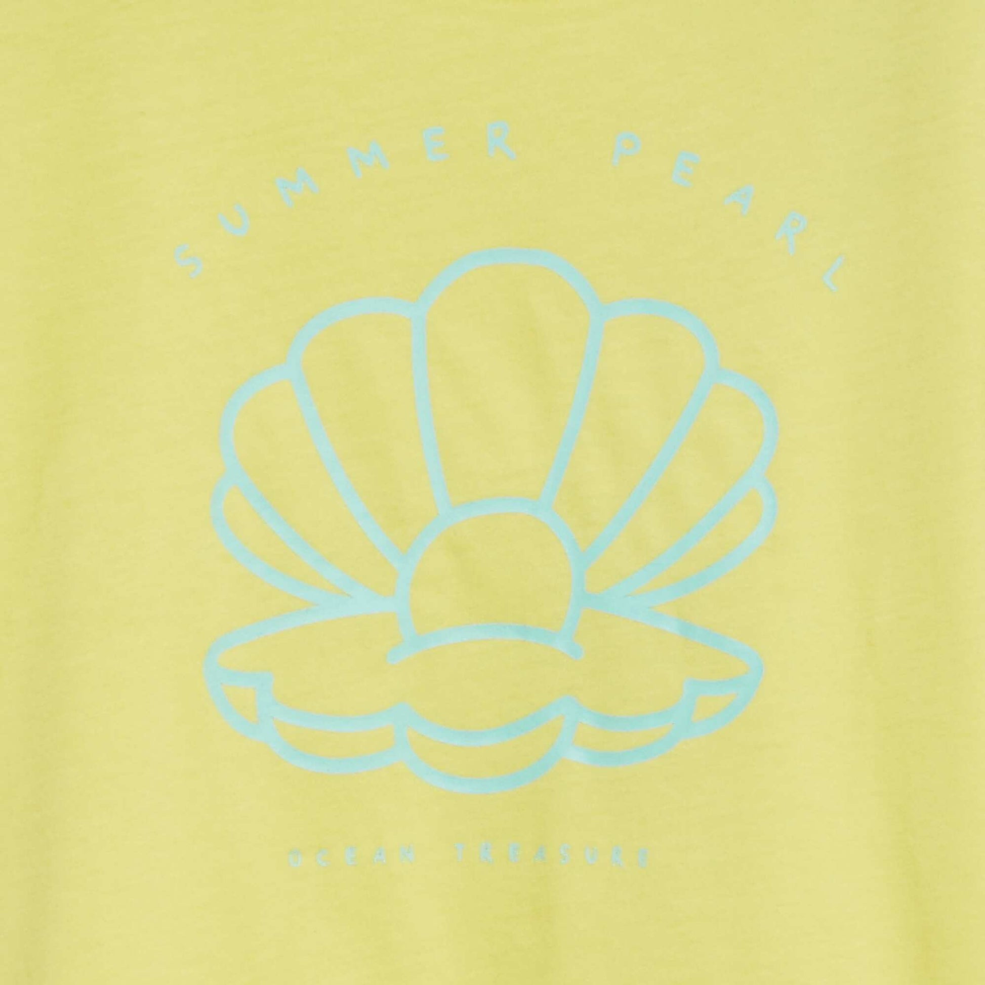 T-shirt en maille jersey imprimé JAUNE