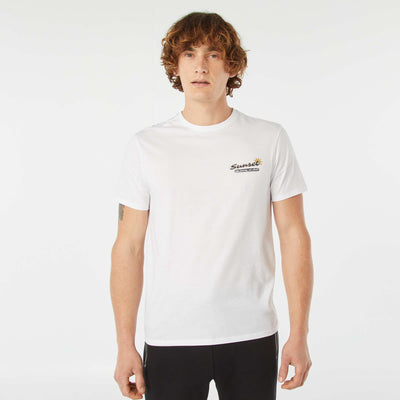 T-shirt imprimé manches courtes BLANC