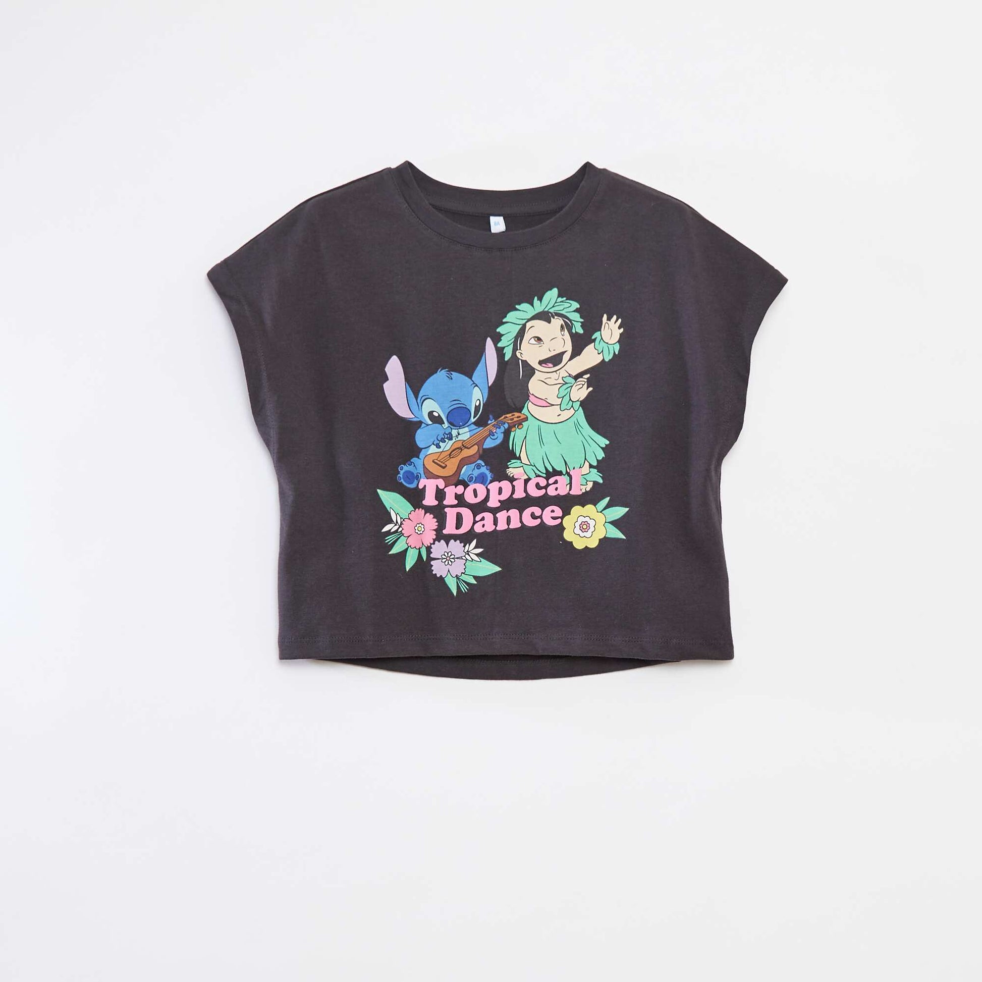Tee-shirt manches courtes 'Stitch' NOIR