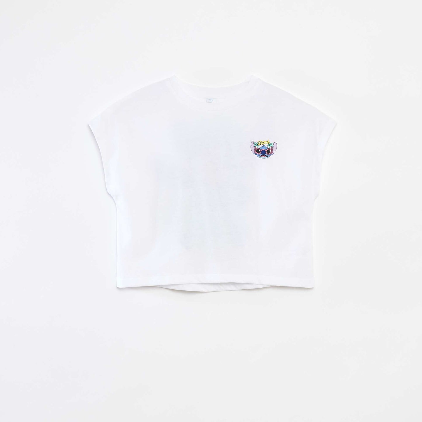 Tee-shirt manches courtes 'Stitch' BLANC