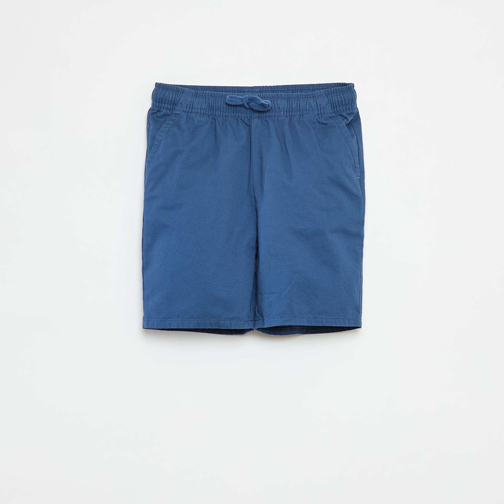 Bermuda type chino uni BLEU