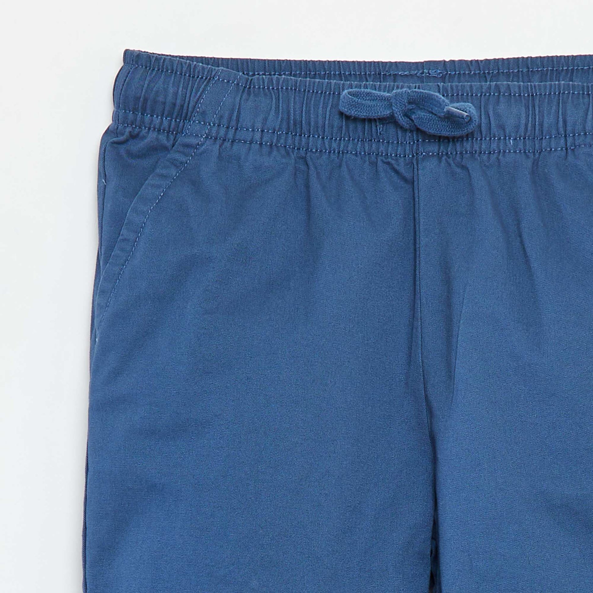 Bermuda type chino uni BLEU