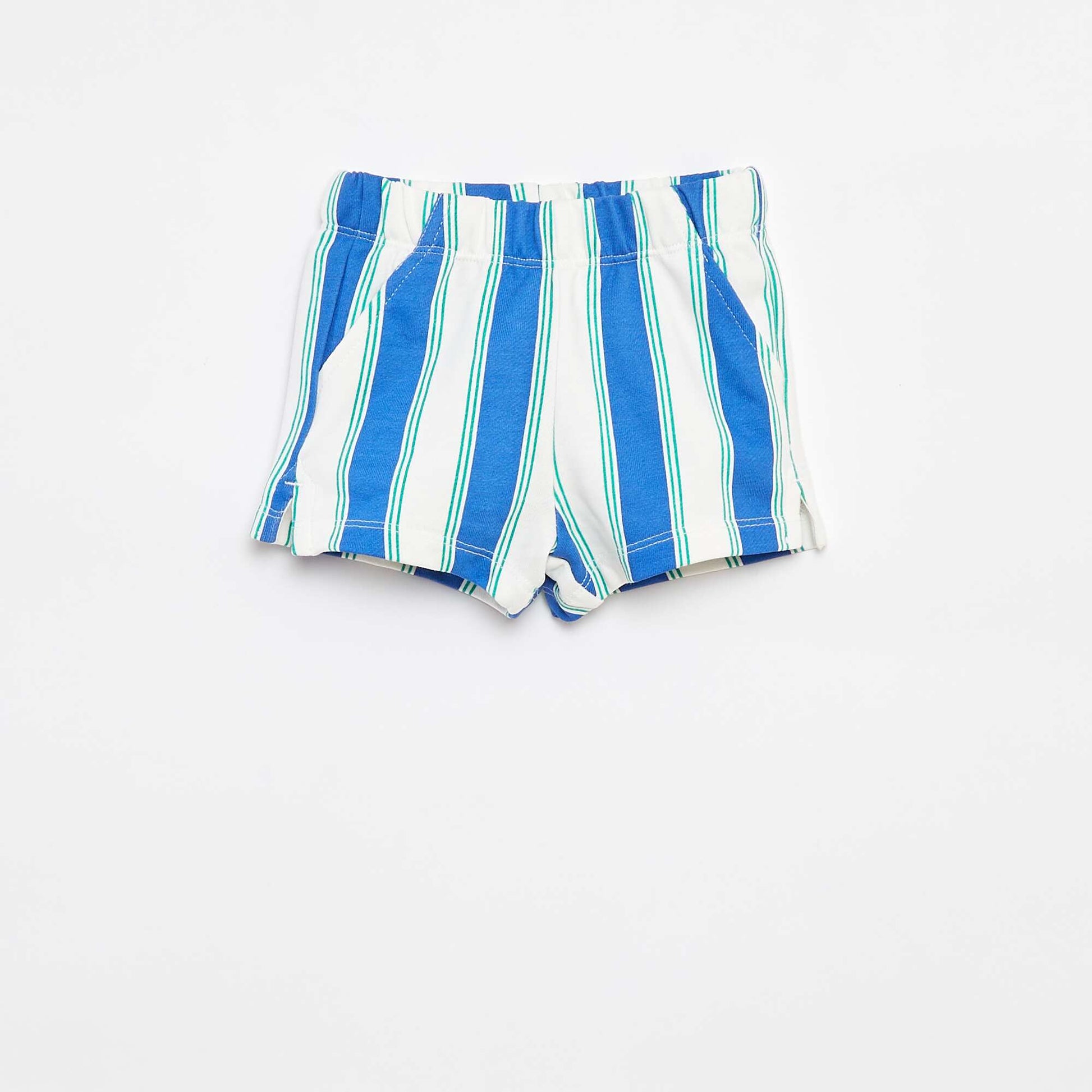 Short en molleton léger à motif BLEU
