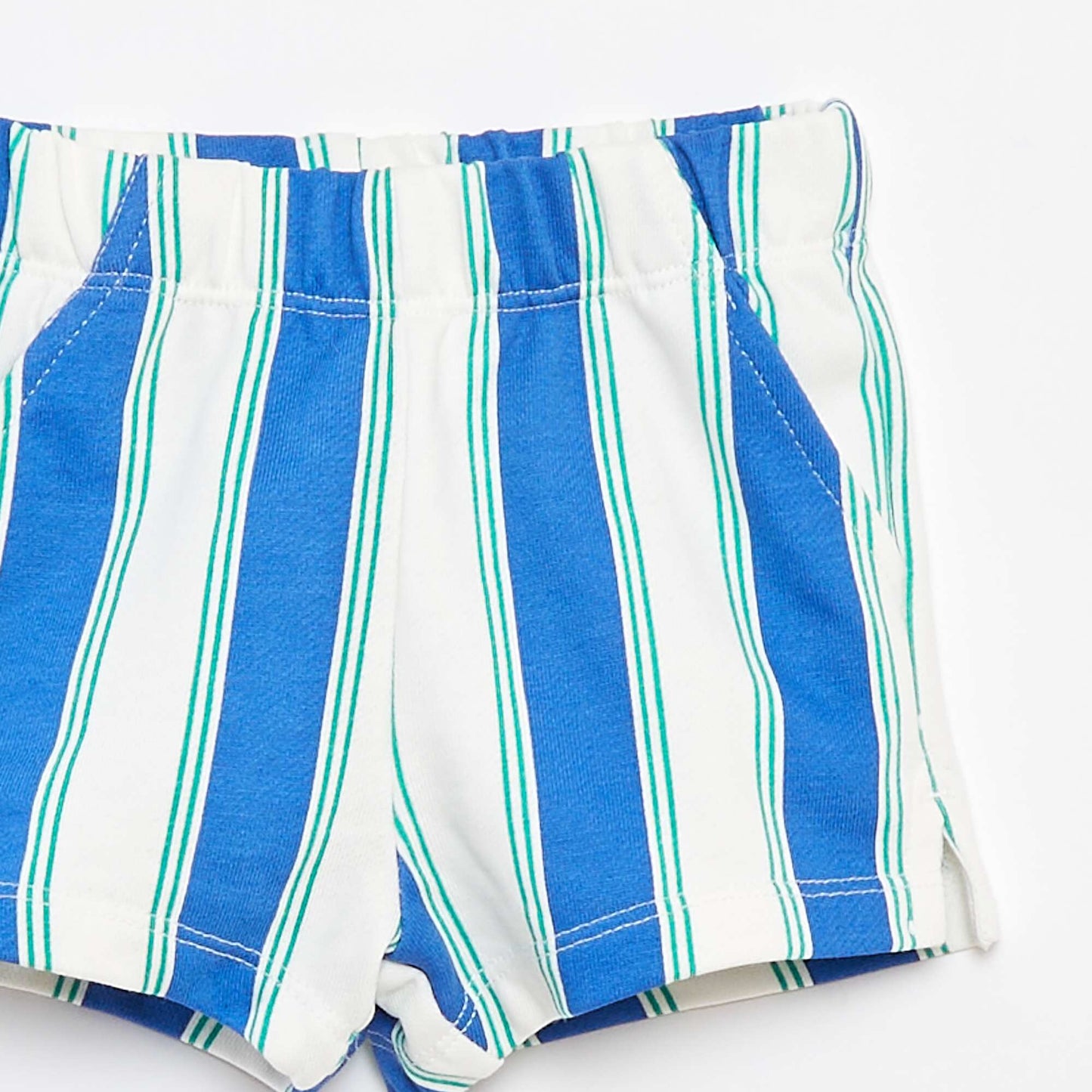 Short en molleton léger à motif BLEU