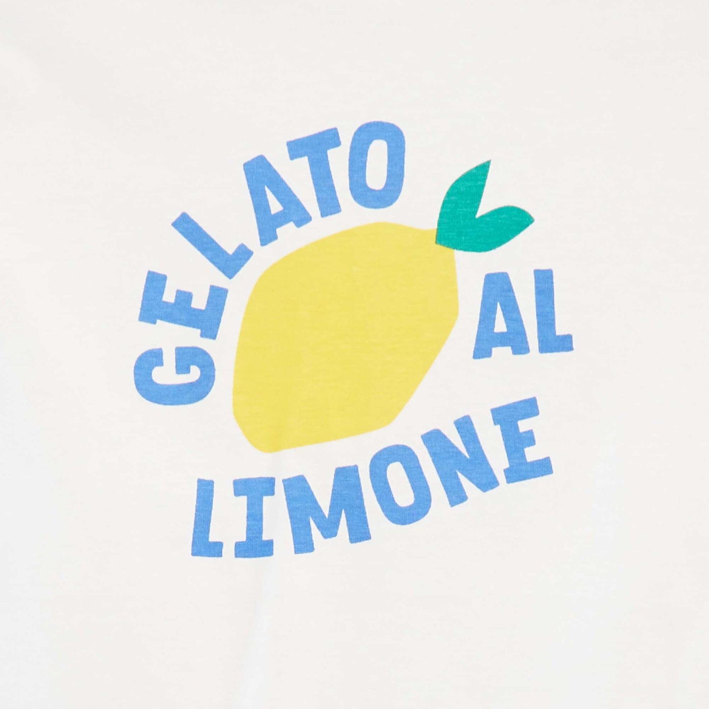 T-shirt manches courtes à motif BLANC