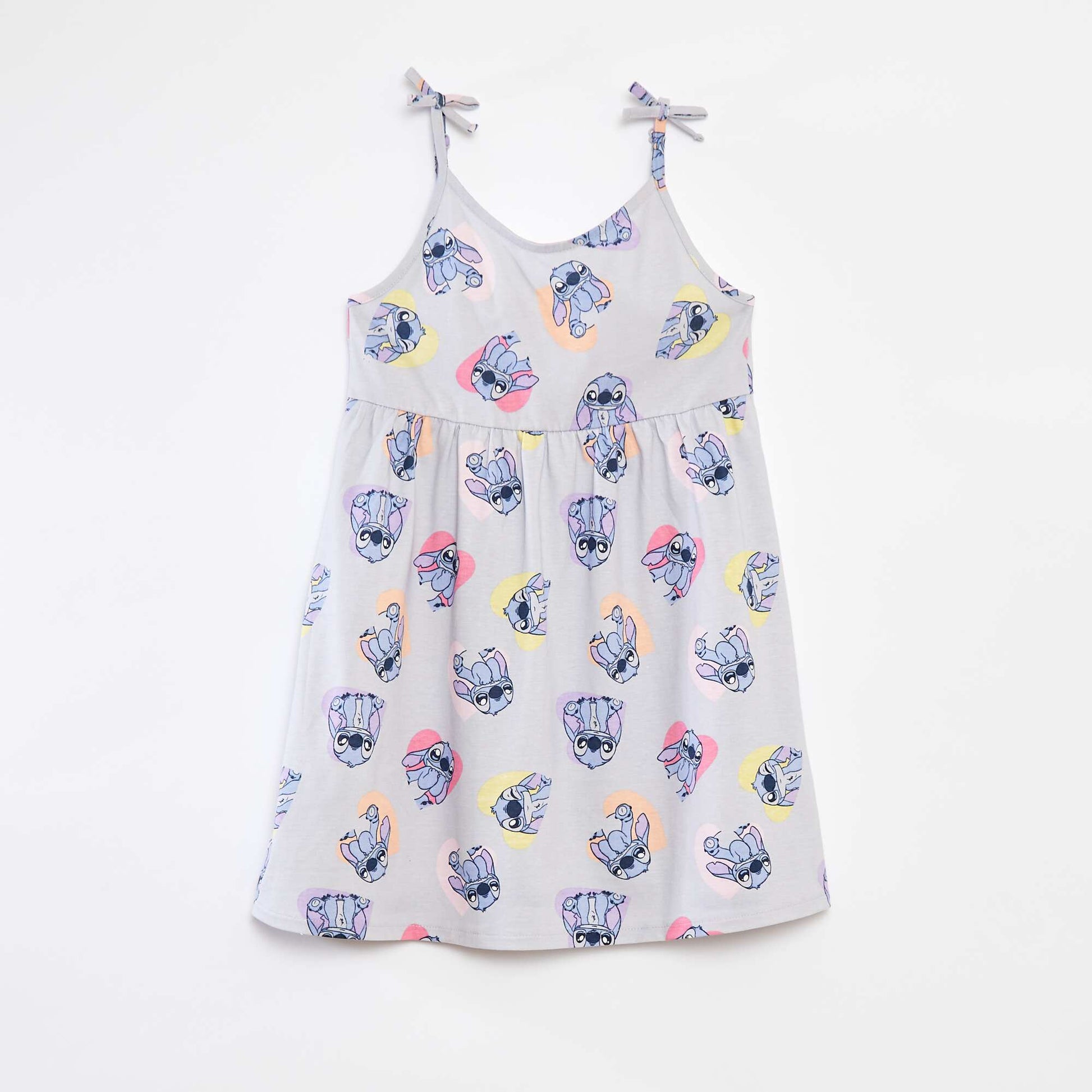 Robe 'Disney' à bretelles avec nœuds BLEU