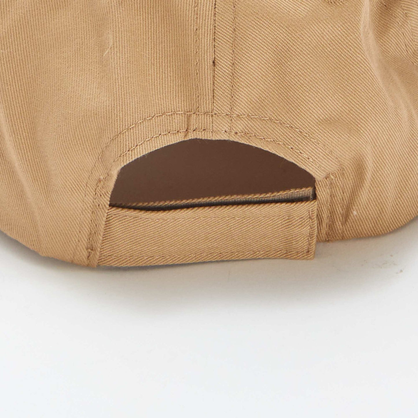 Casquette uni en coton MARRON