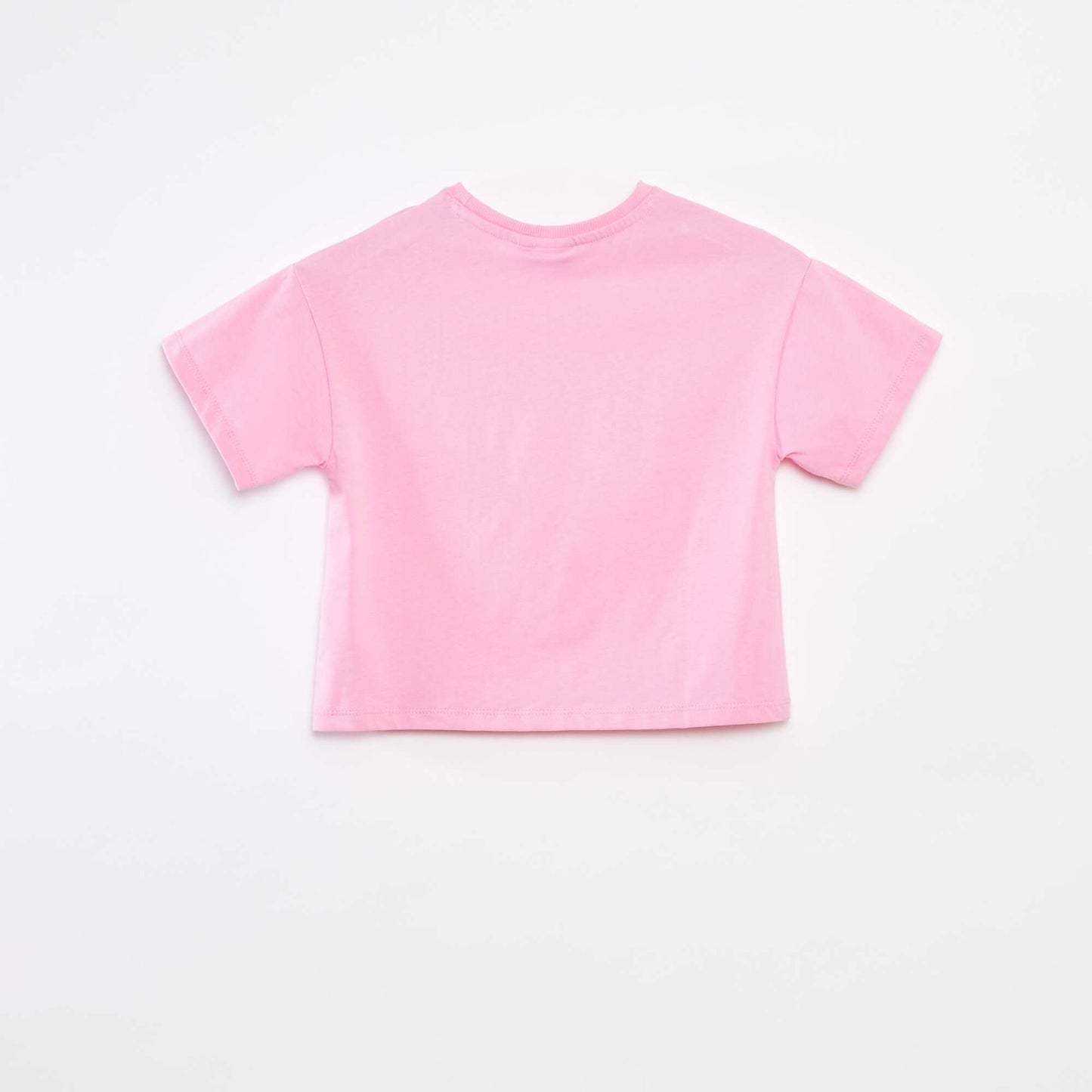 Tee-shirt crop top 'Stitch' ROSE