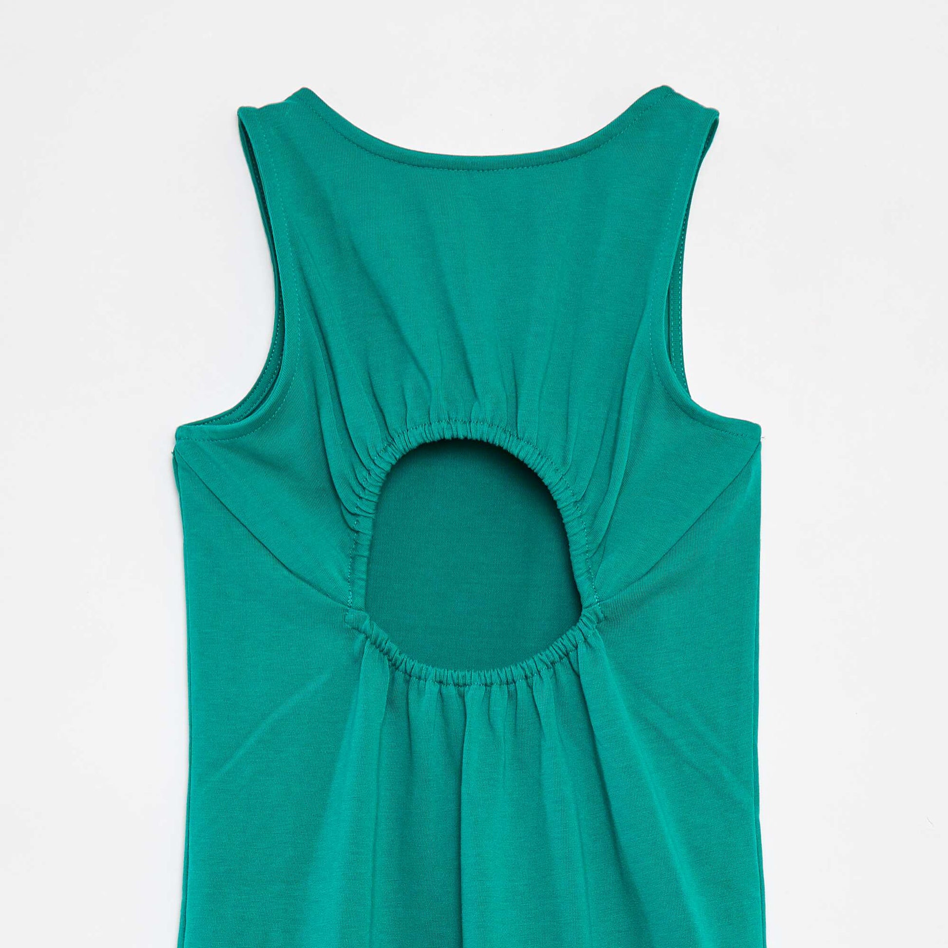 Robe sans manches ouverte dans le dos VERT
