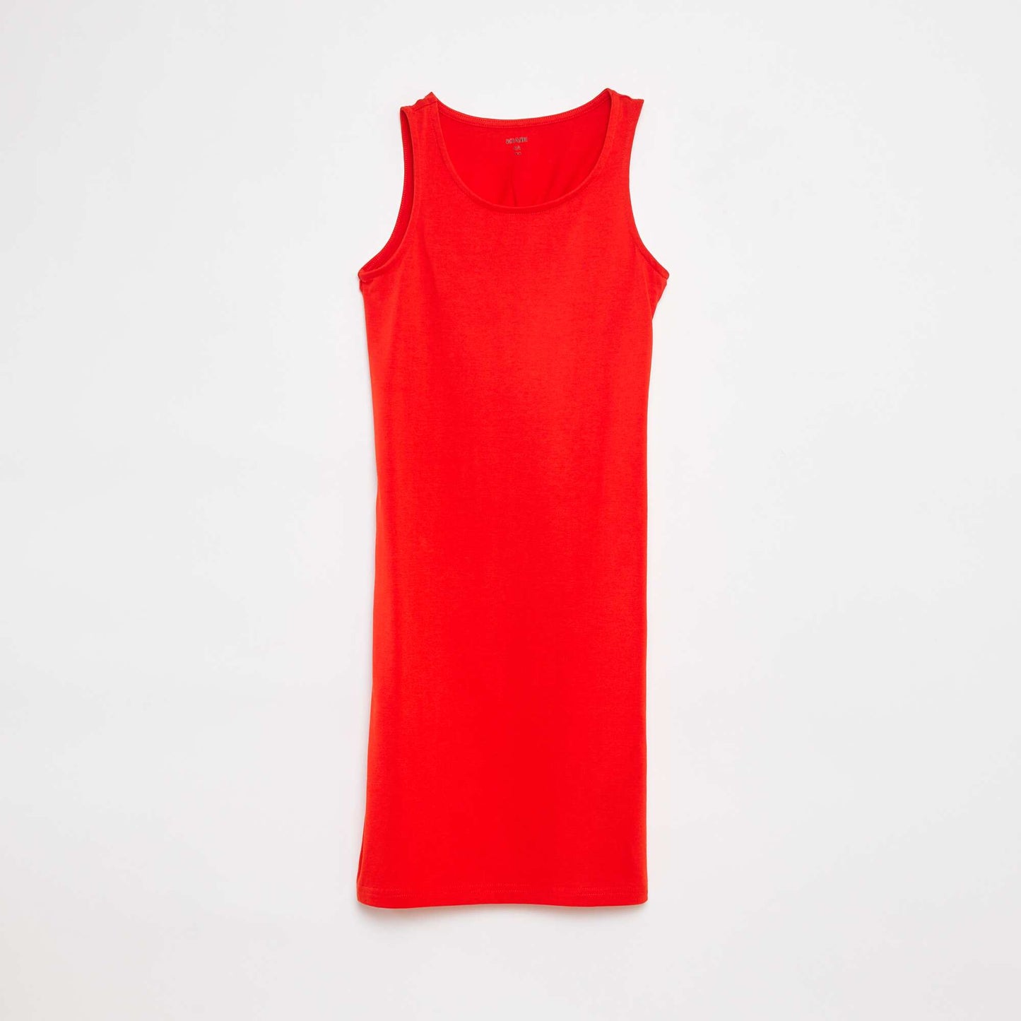 Robe sans manches ouverte dans le dos ROUGE