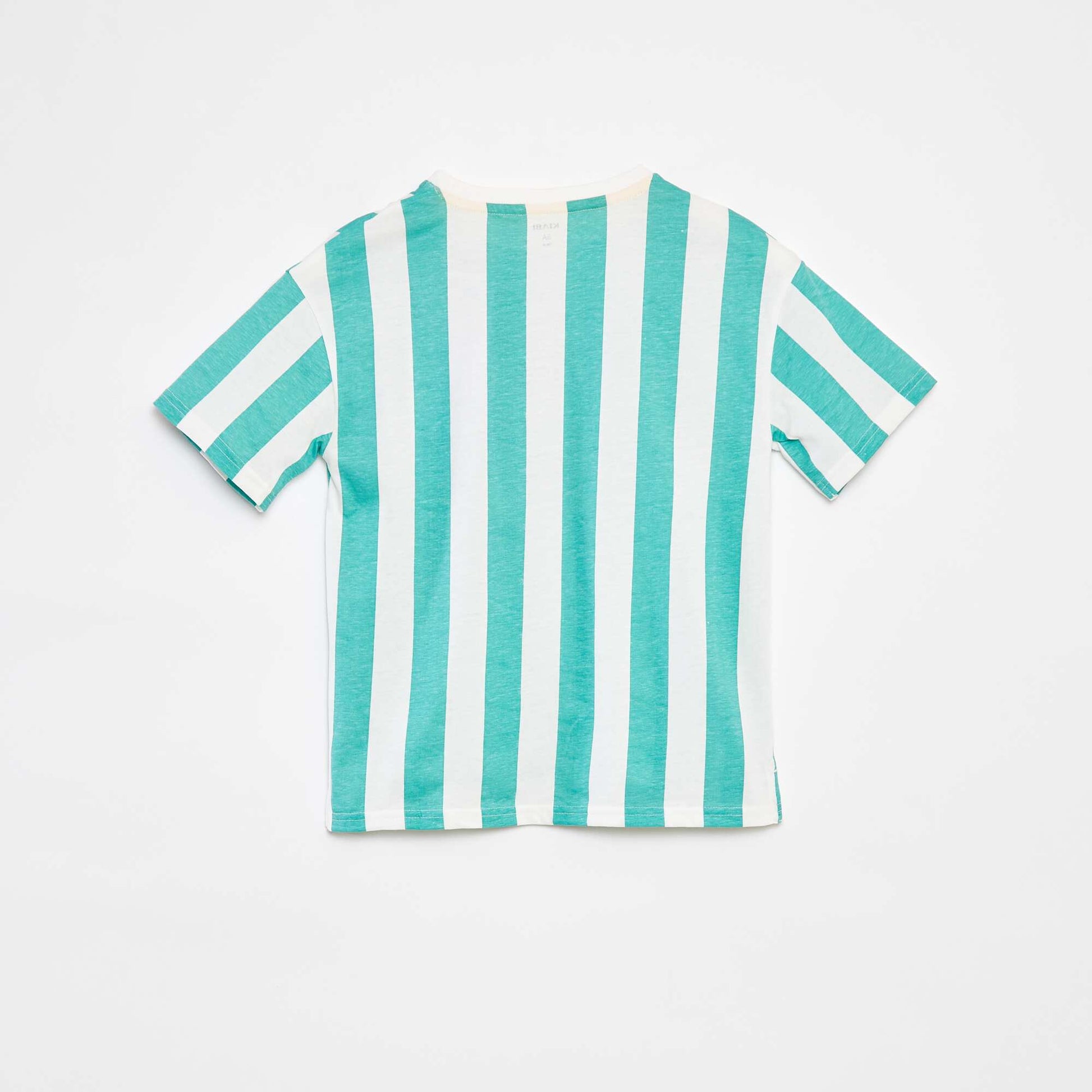 T-shirts loose imprimé manches courtes - Dos rallongé VERT