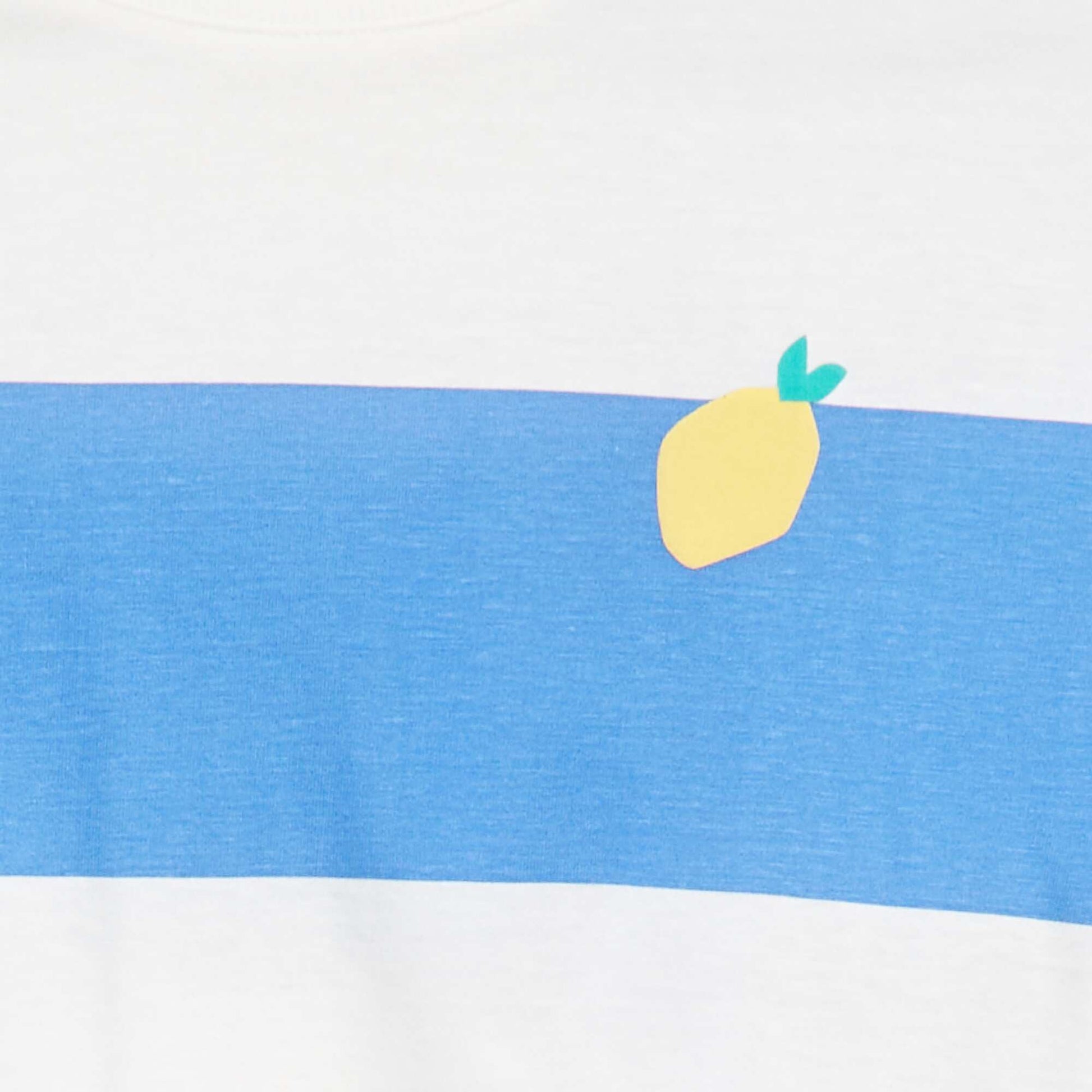 T-shirt imprimé  avec base à nouer BLEU