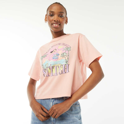 T-shirt imprimé 'Stitch' ORANGE