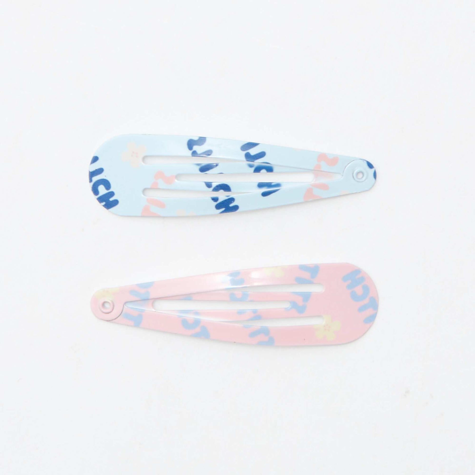 Lot de 4 pinces 'Stitch' BLEU
