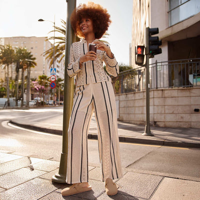Pantalon en macramé BEIGE