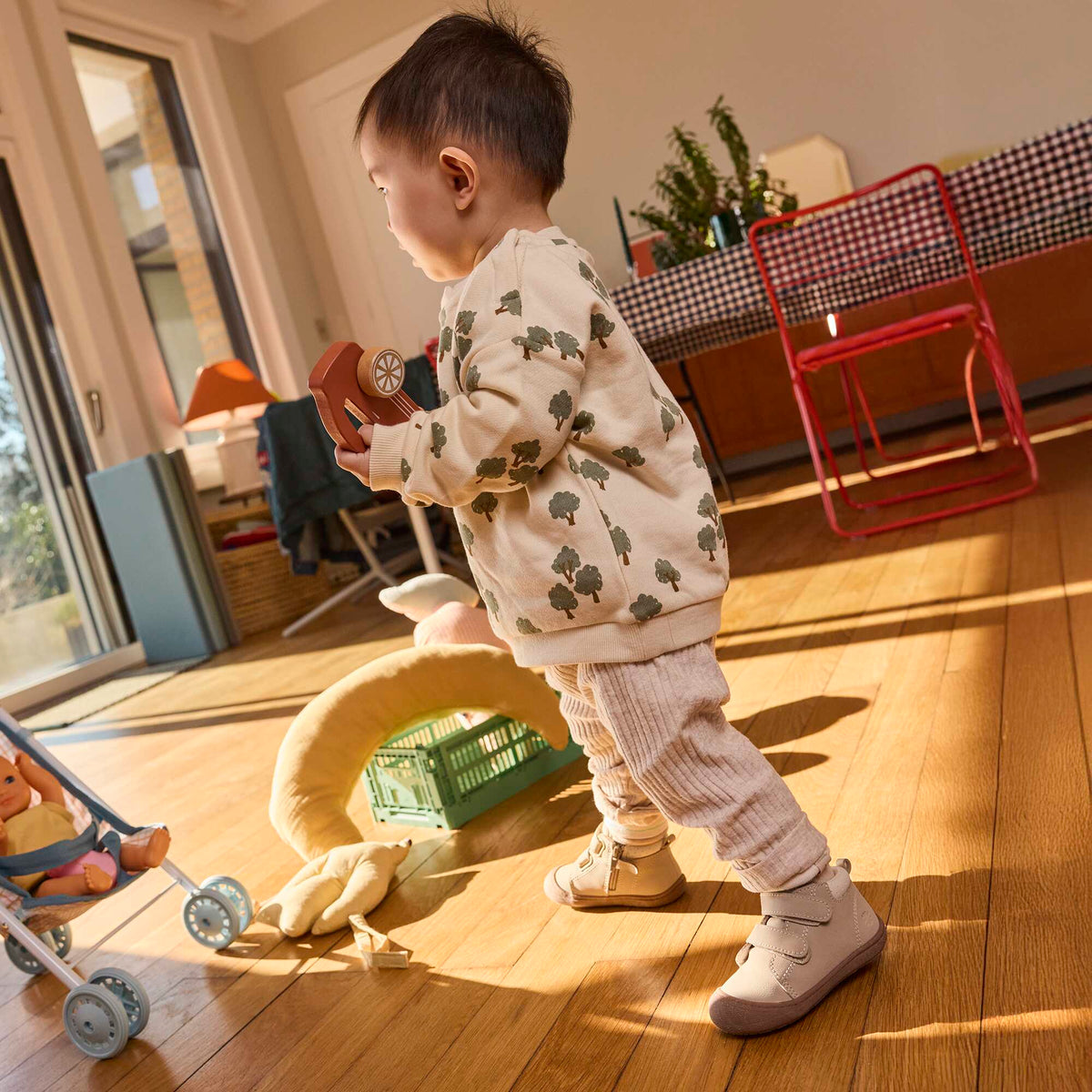Chaussures motricité 3 '1ers pas' - Kitchoun BEIGE