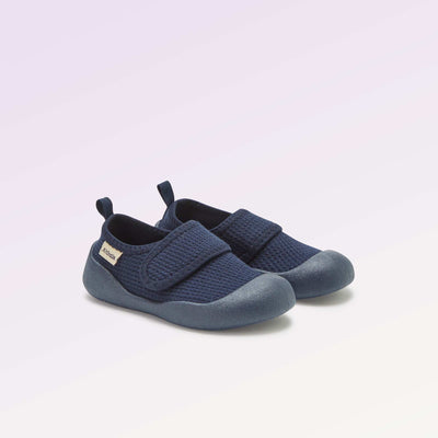 Chaussons motricité 3 '1ers pas' - Kitchoun BLEU