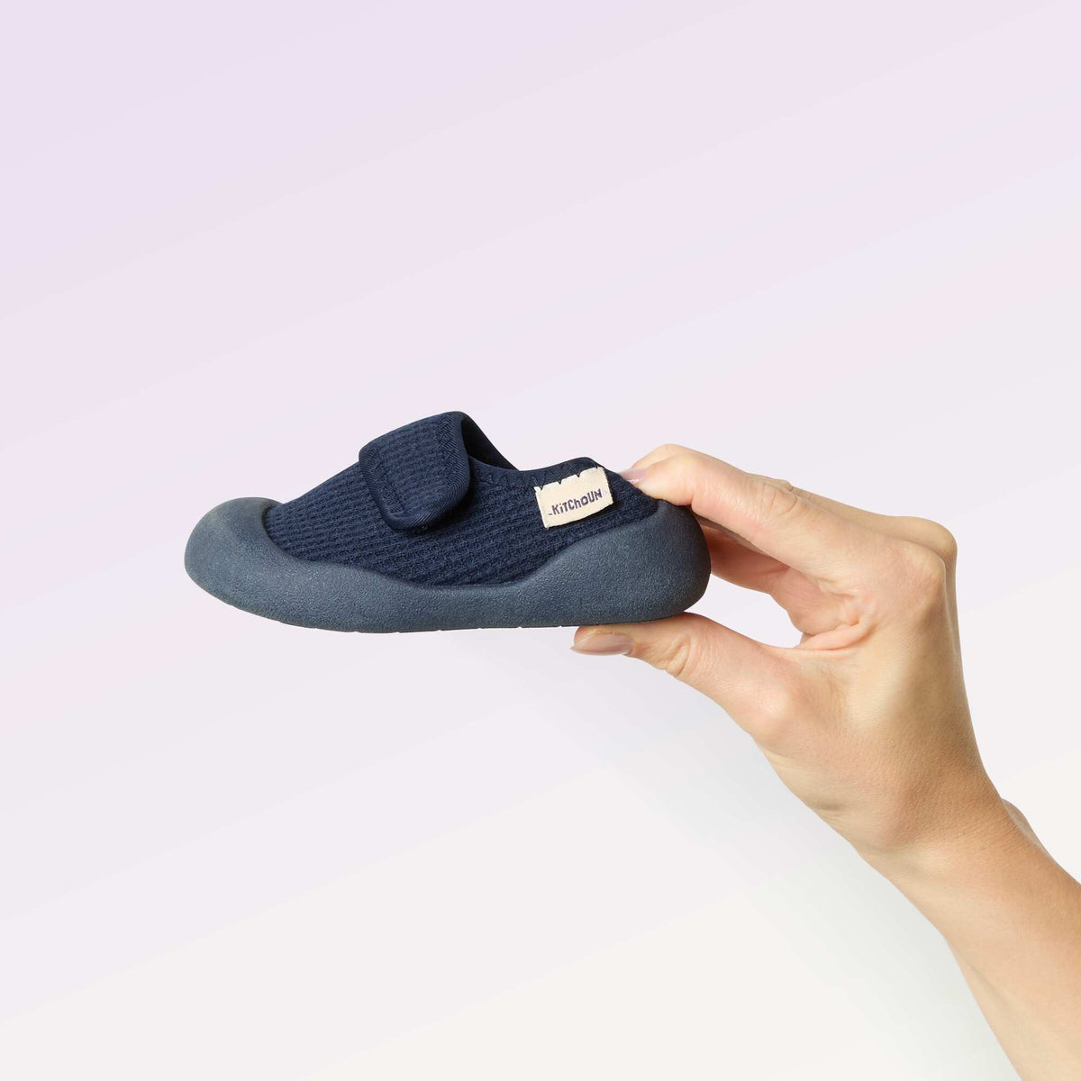 Chaussons motricité 3 '1ers pas' - Kitchoun BLEU