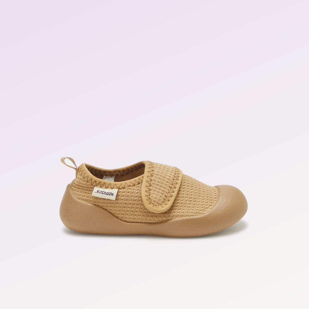 Chaussons motricité 3 '1ers pas' - Kitchoun MARRON