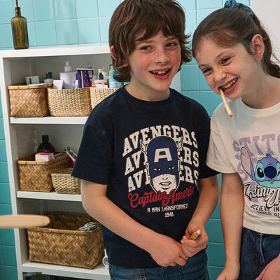 T-shirt 'Marvel' imprimé à manches courtes BLEU