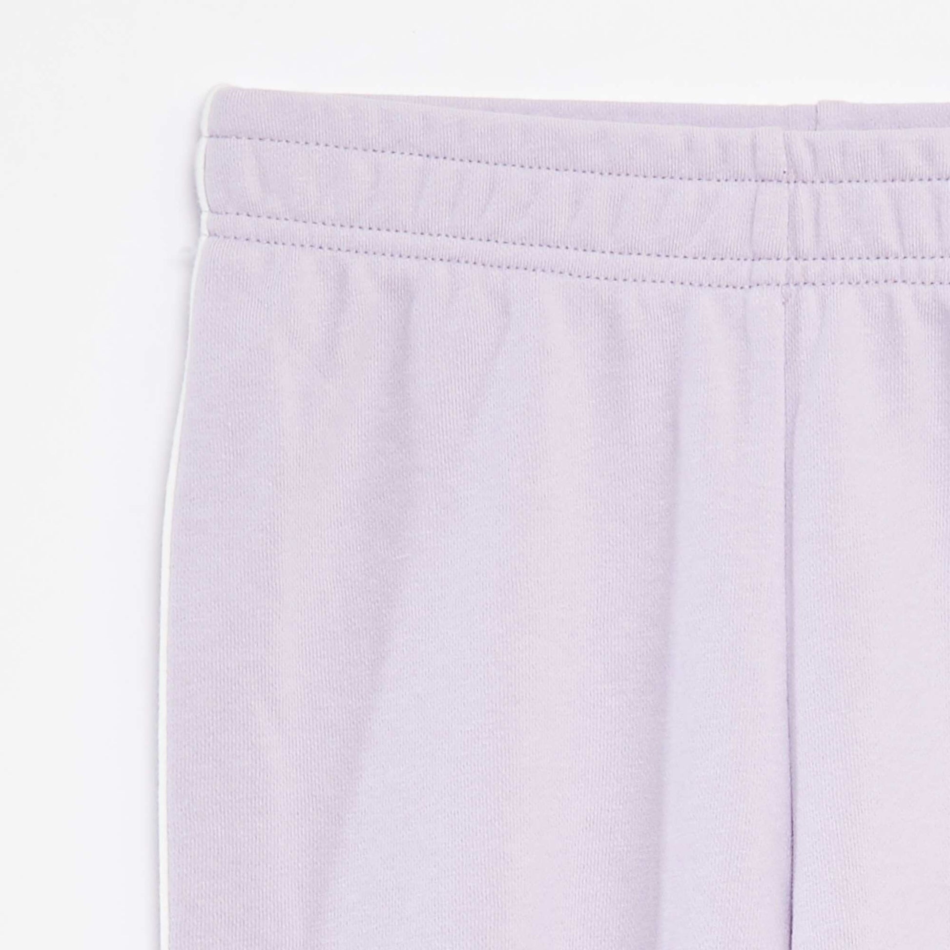 Jogging wide leg avec taille élastiquée VIOLET
