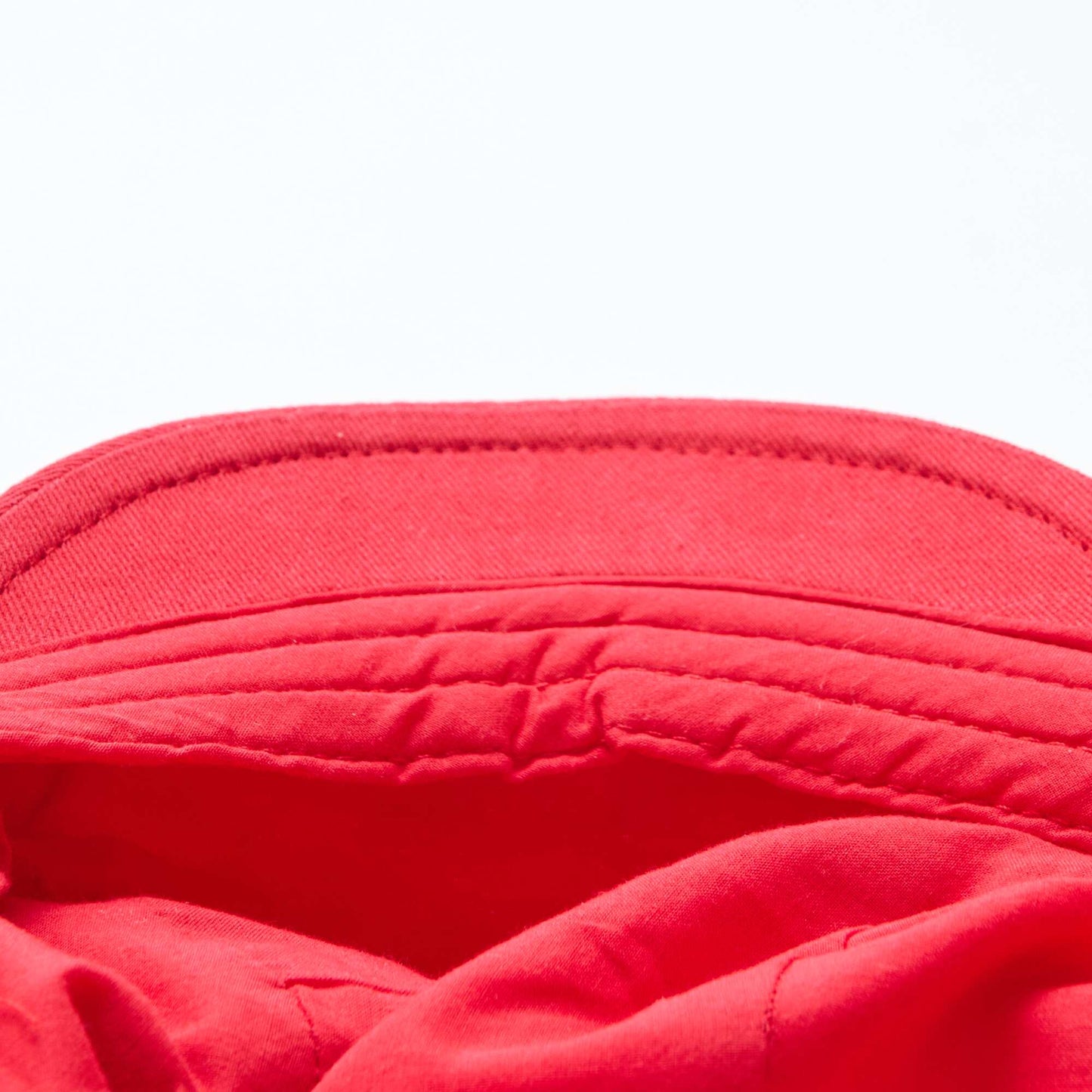 Beret en coton uni ROUGE