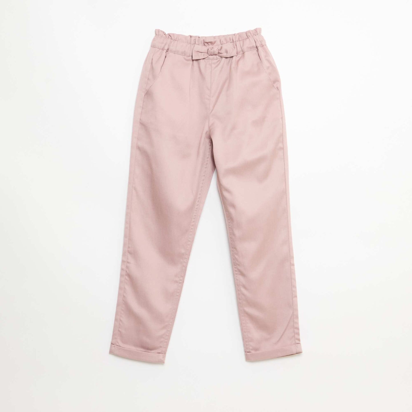 Pantalon en tencel avec nœud uni VIOLET
