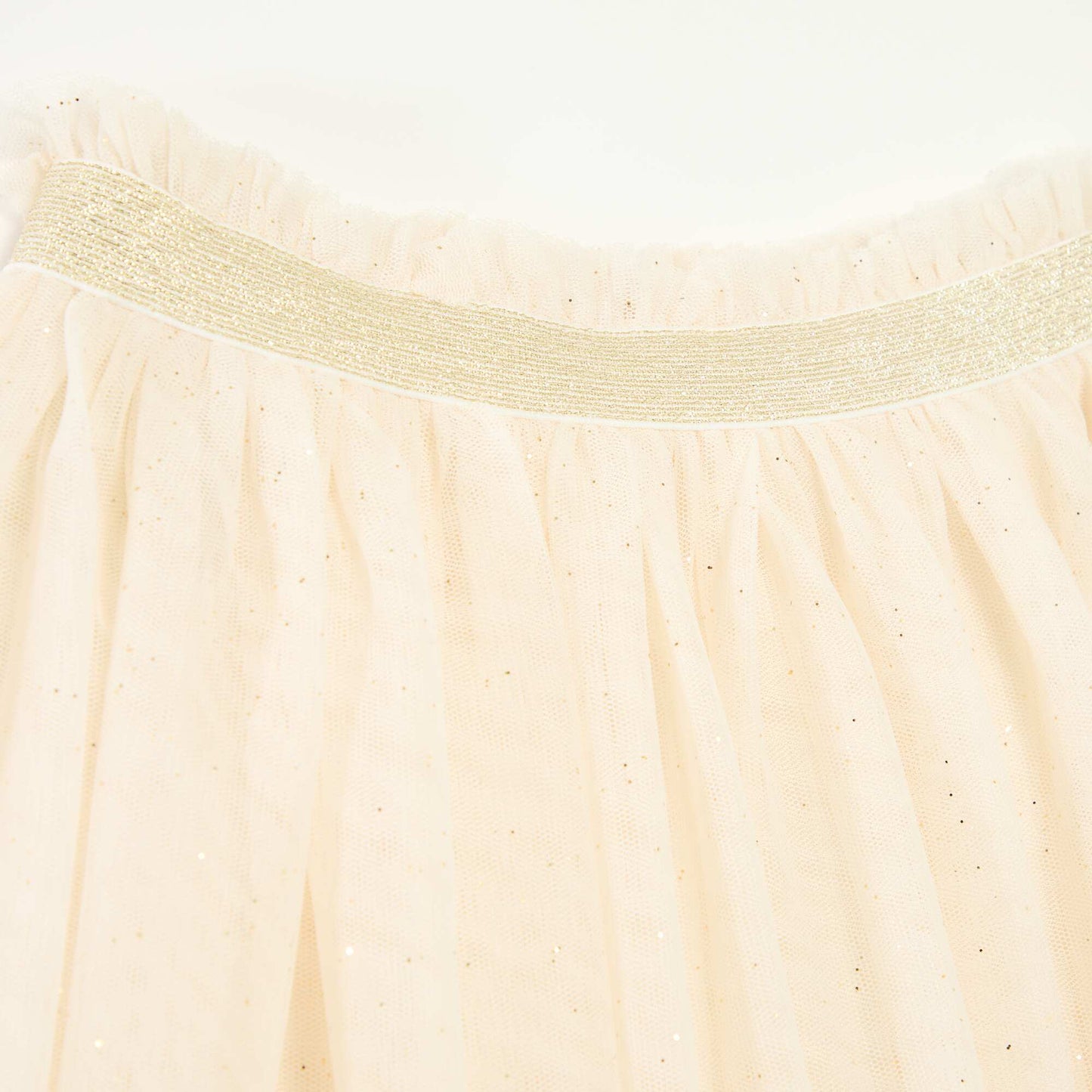 Jupe brillante en tulle BLANC