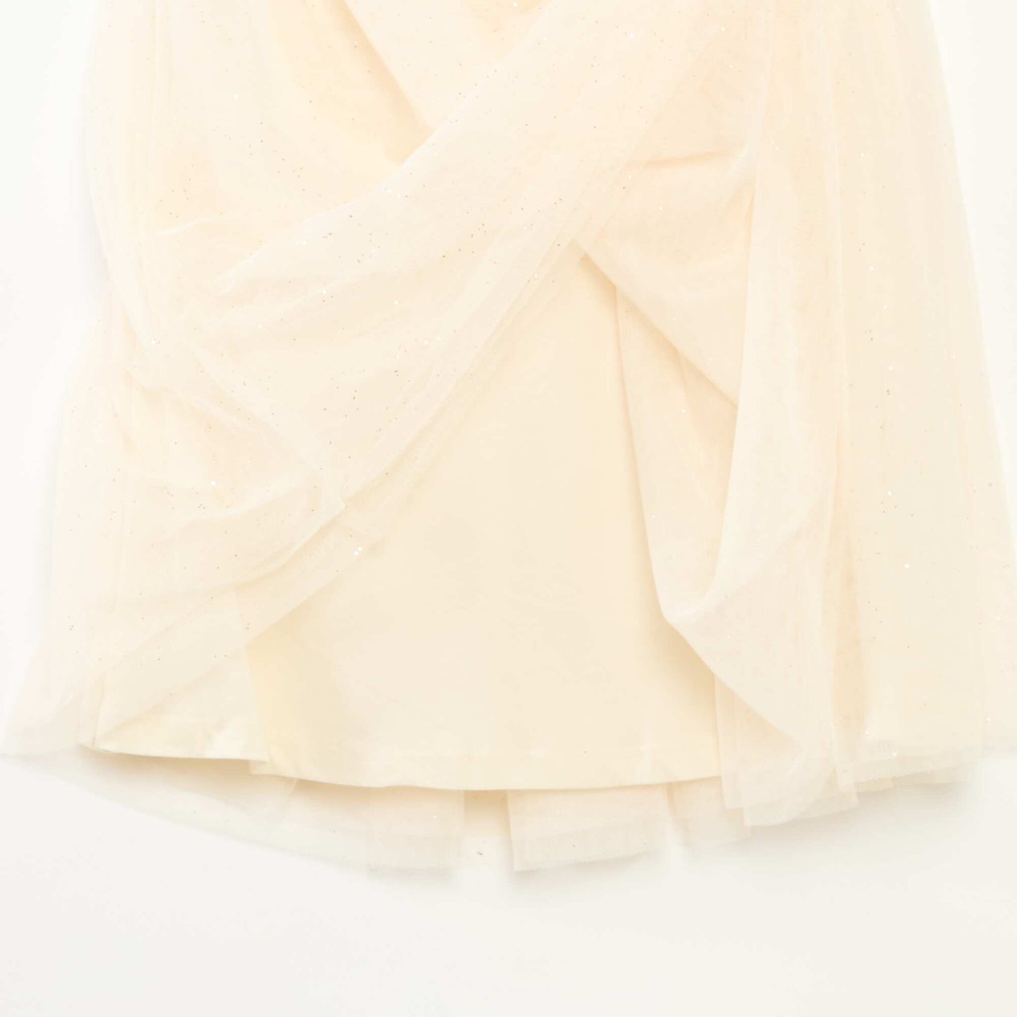 Jupe brillante en tulle BLANC