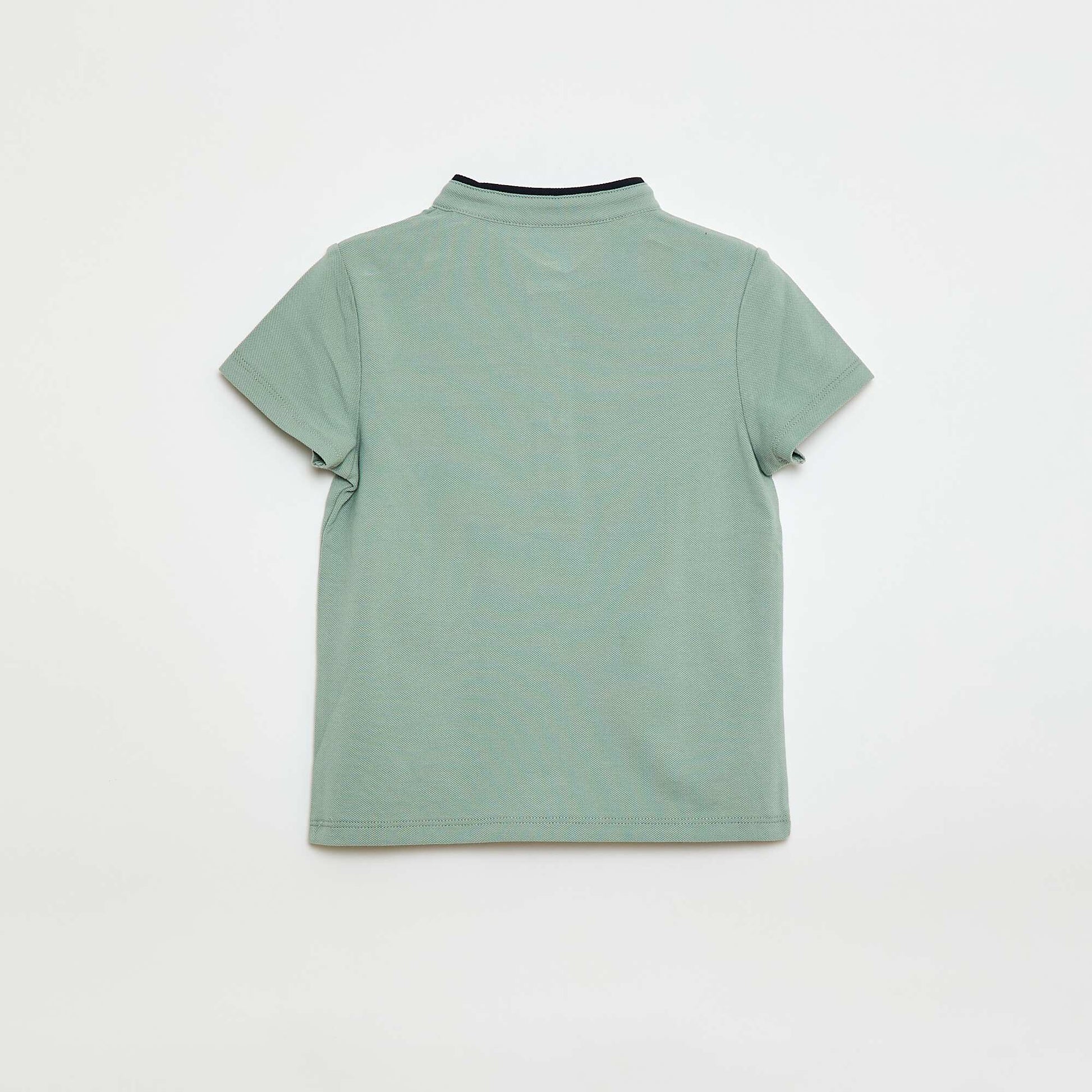 Tee-shirt en maille piqué de coton VERT