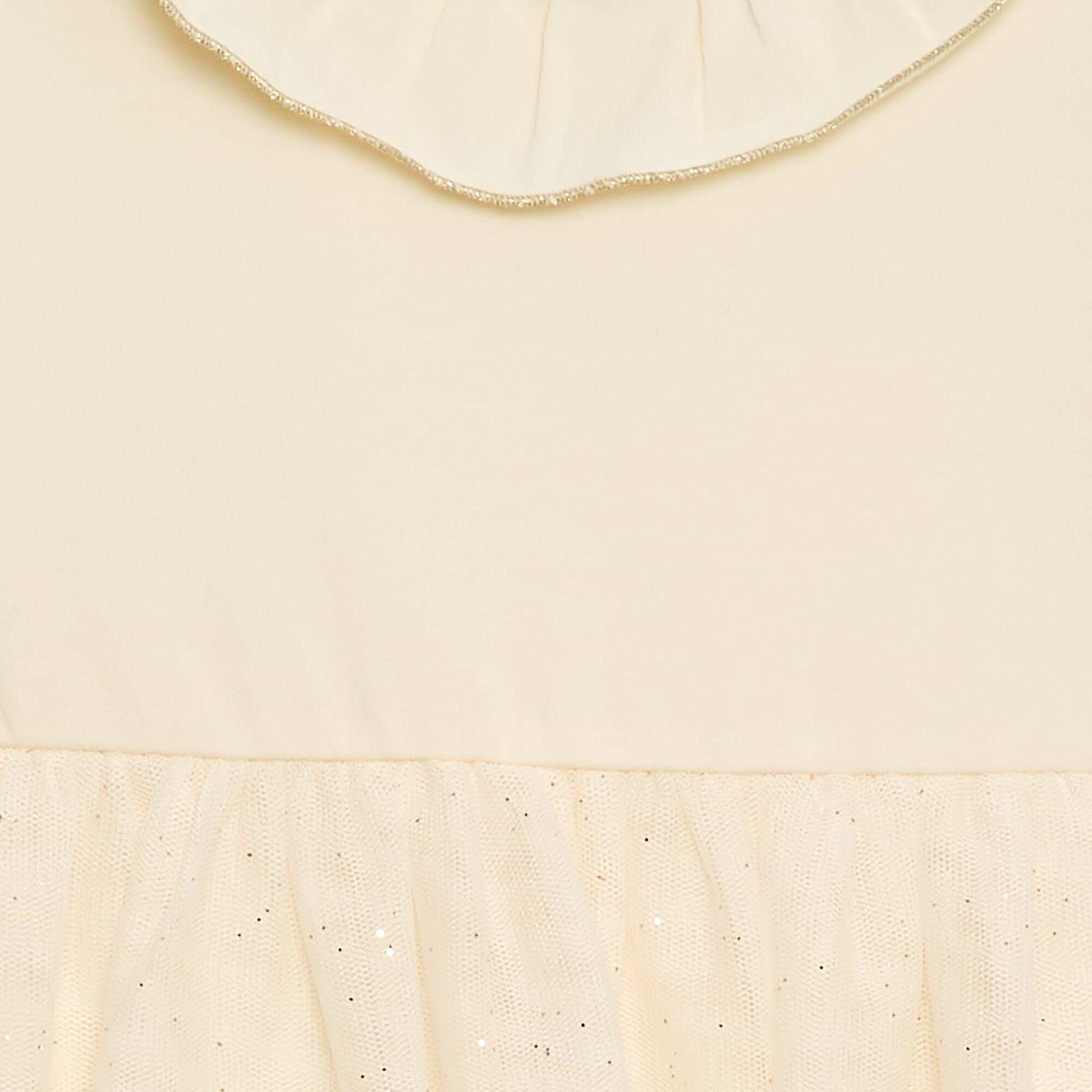 Robe en tulle pailletée BEIGE
