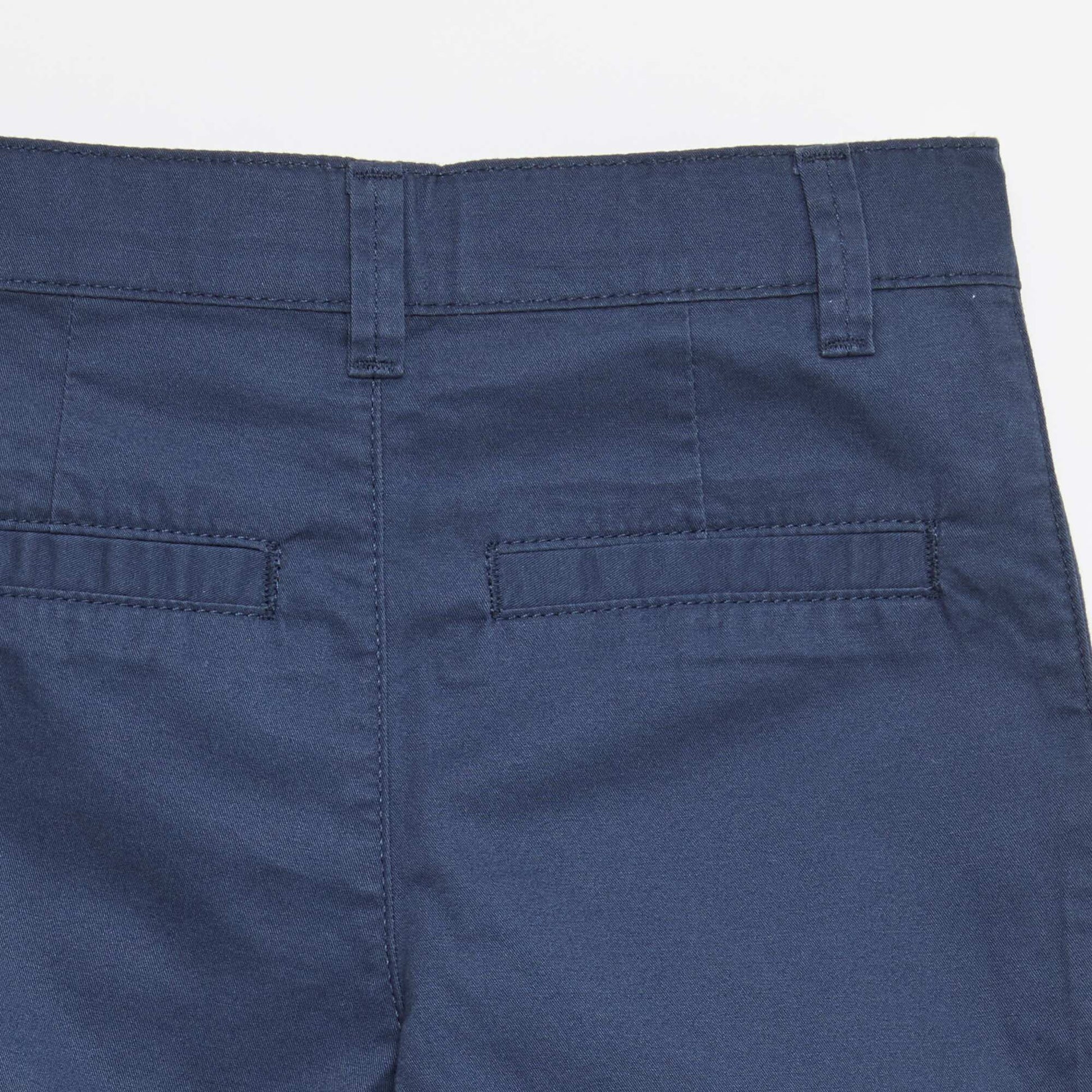 Chino 5 poches slim fit uni BLEU