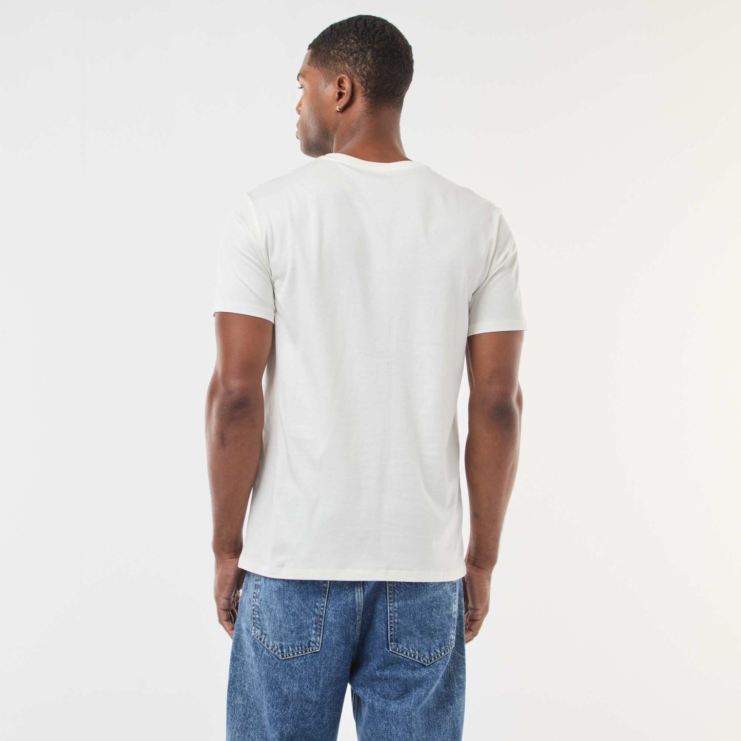 T-shirt 'Noël' manches courtes imprimé BLANC