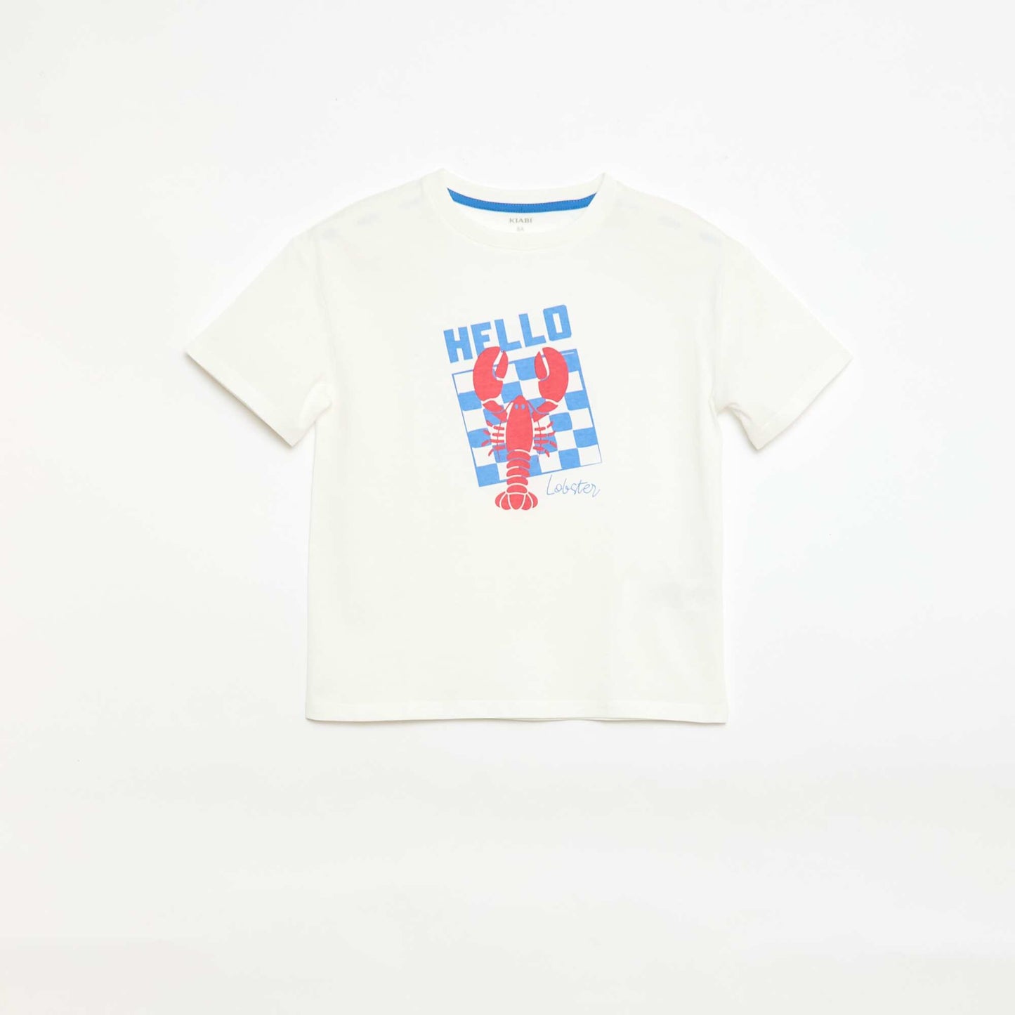 T-shirt imprimé fantaisie à manches courtes BLANC