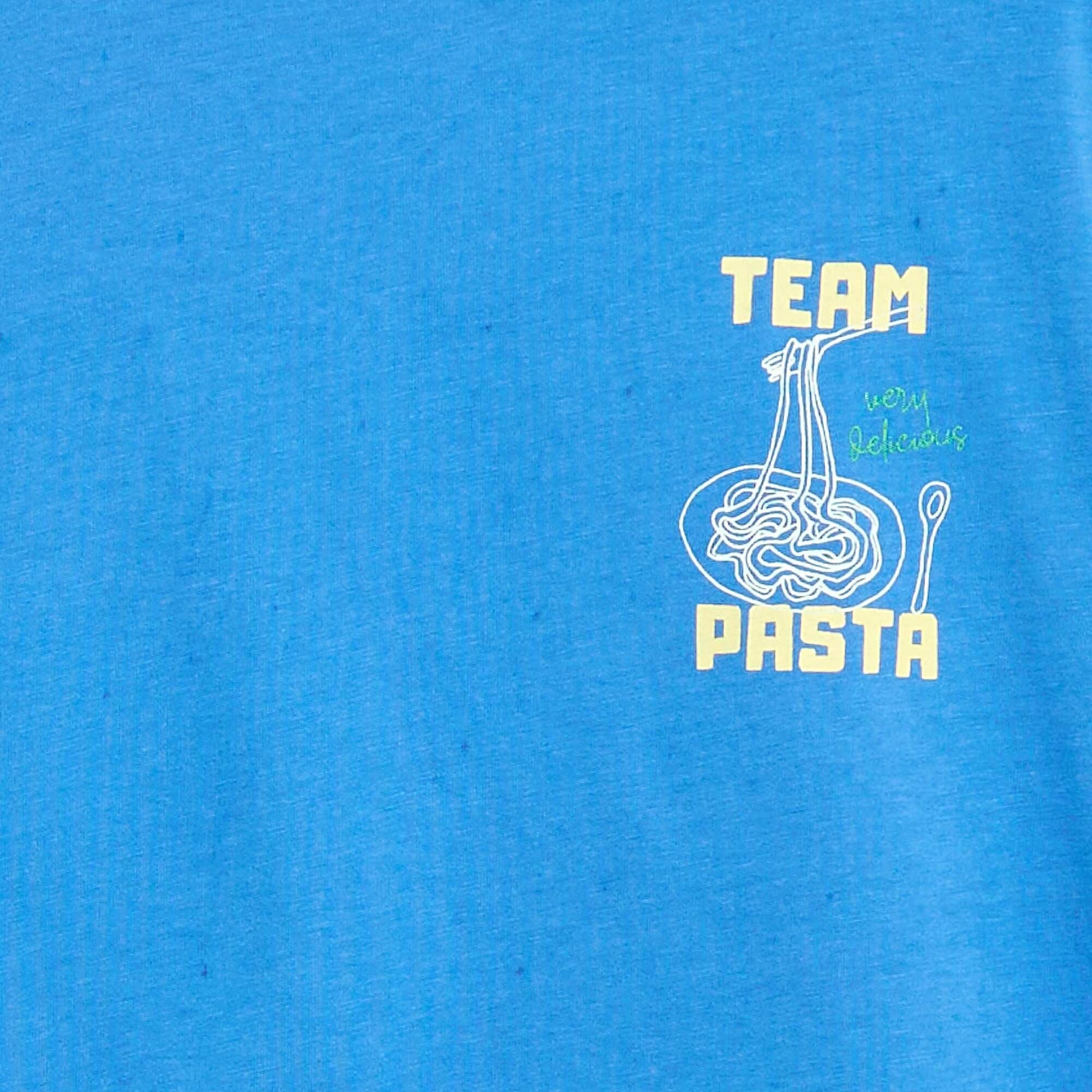T-shirt imprimé fantaisie à manches courtes BLEU