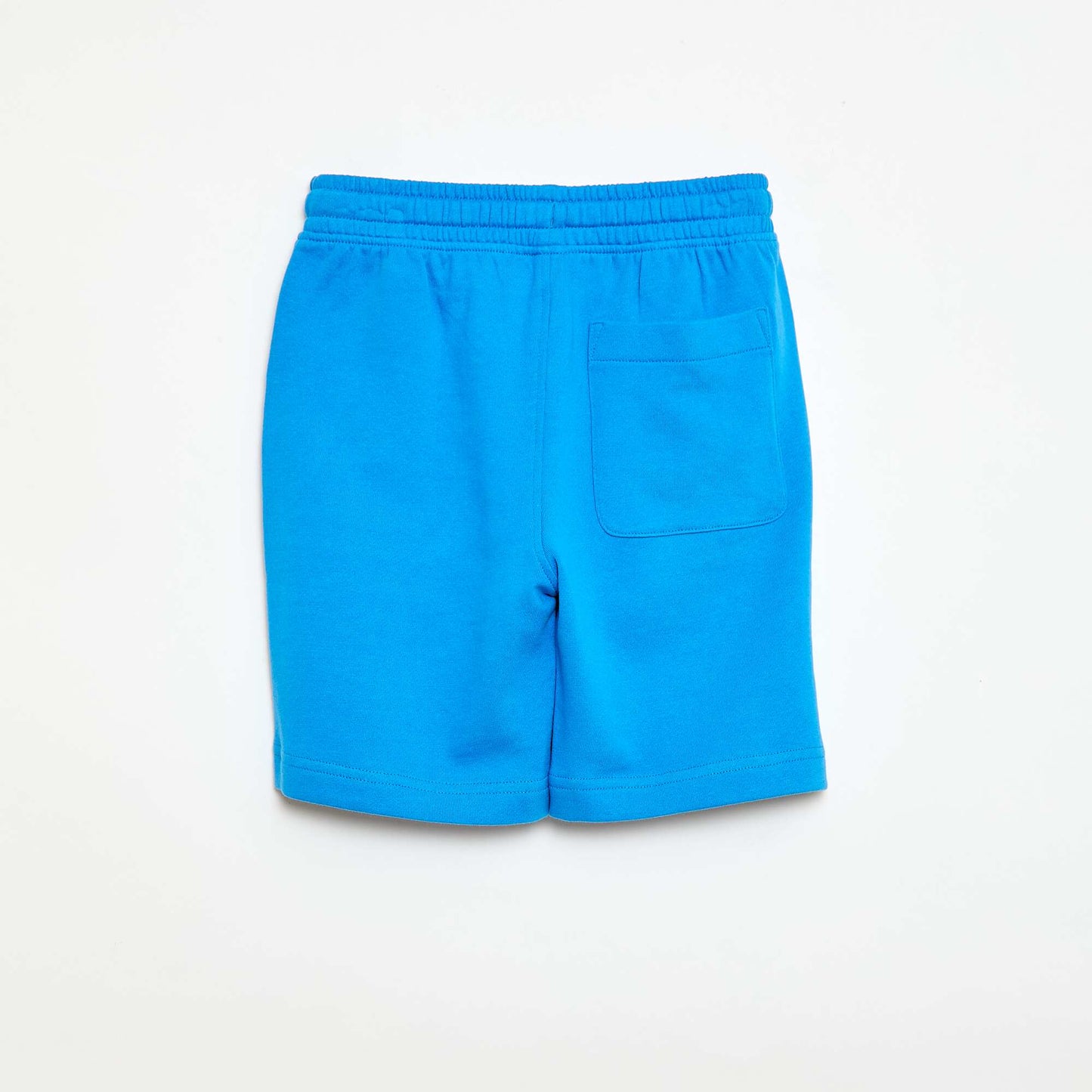 Short en molleton léger uni BLEU