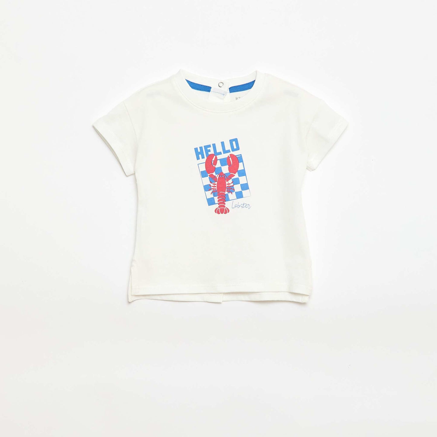 T-shirt imprimé fantaisie BLANC