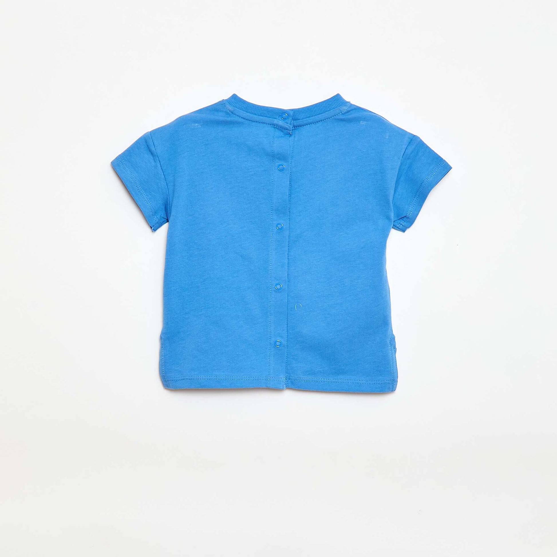 T-shirt imprimé fantaisie BLEU